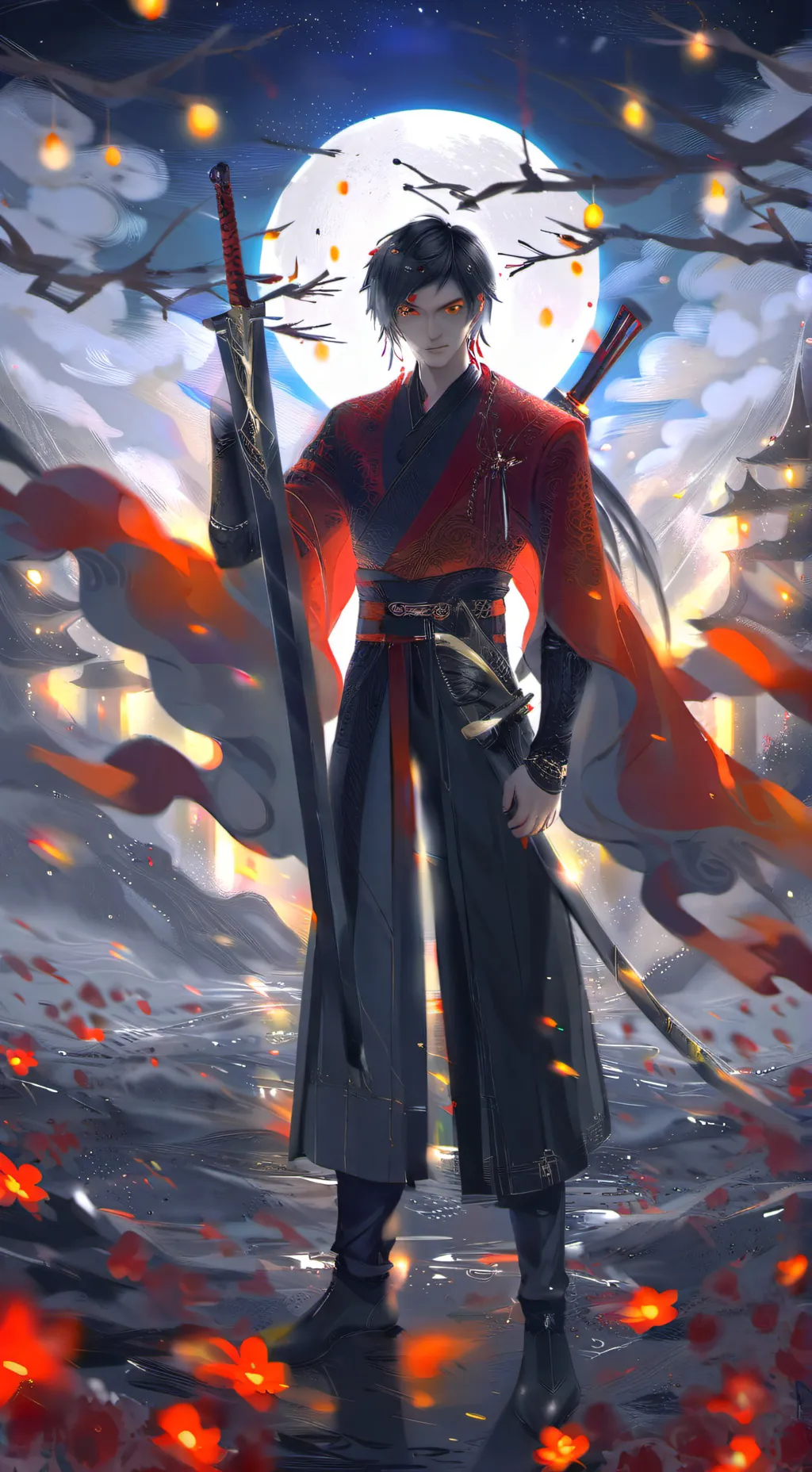 ai character: kny after  background