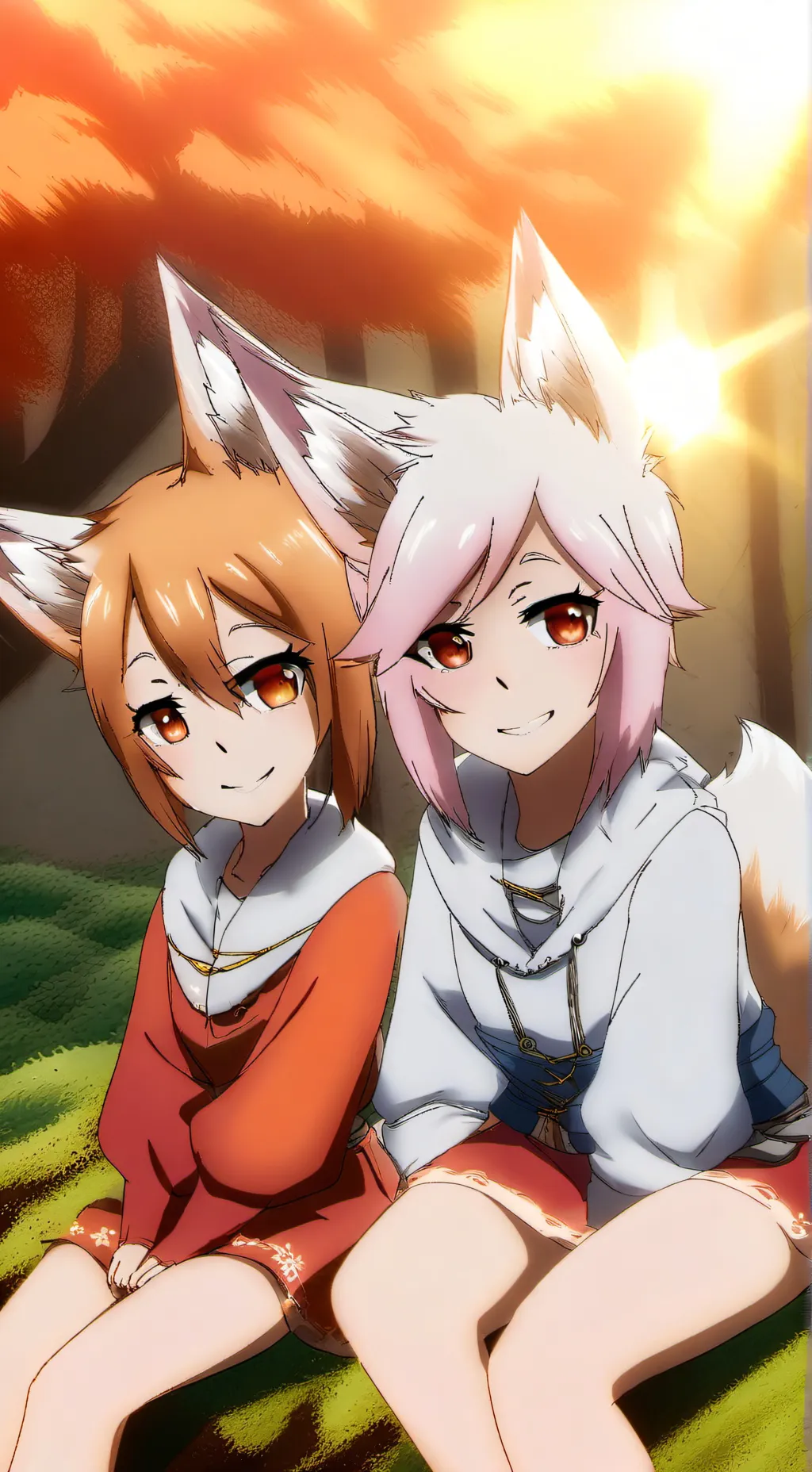 ai character: Senko and Shiro background