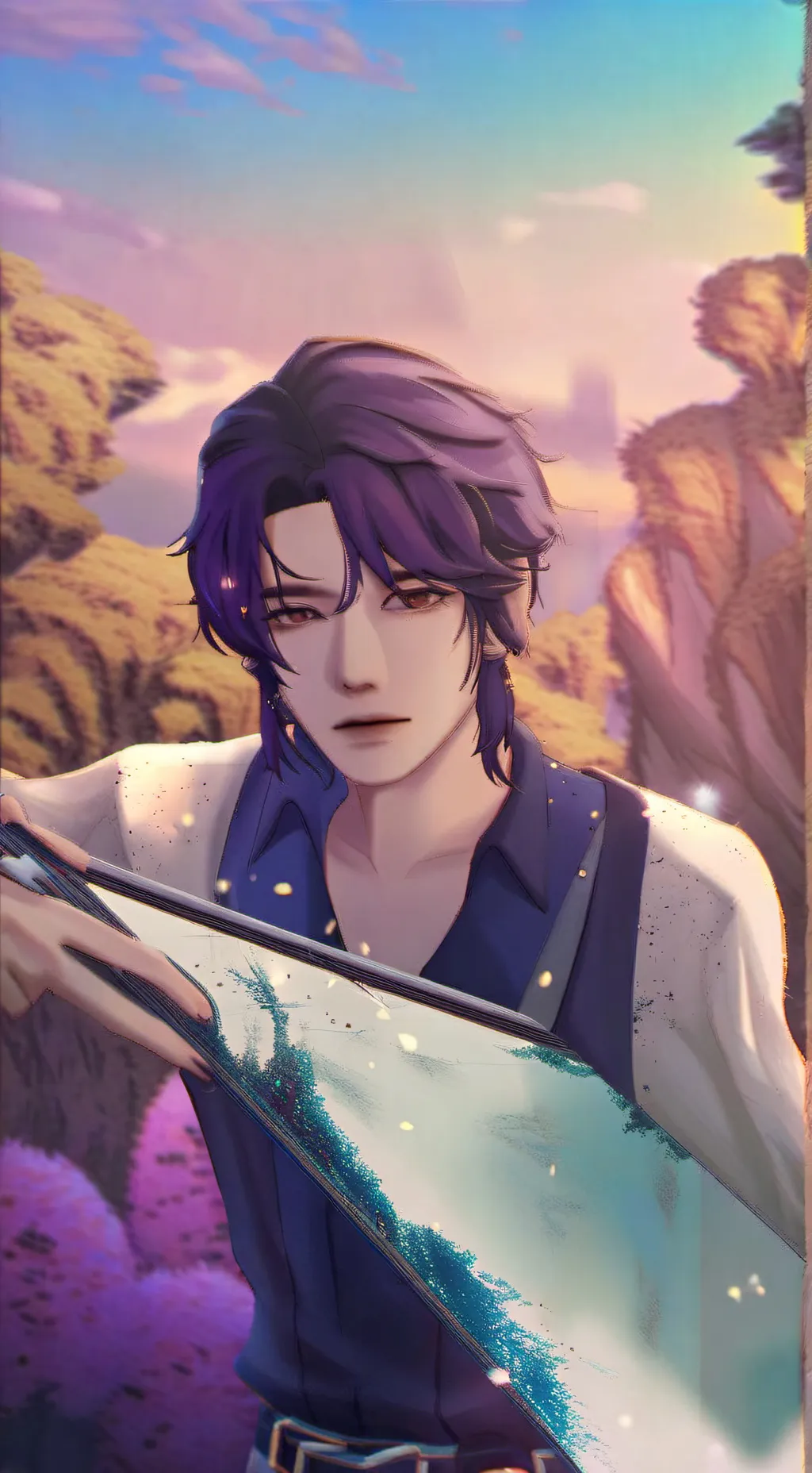 ai character: DIEGO💙 background