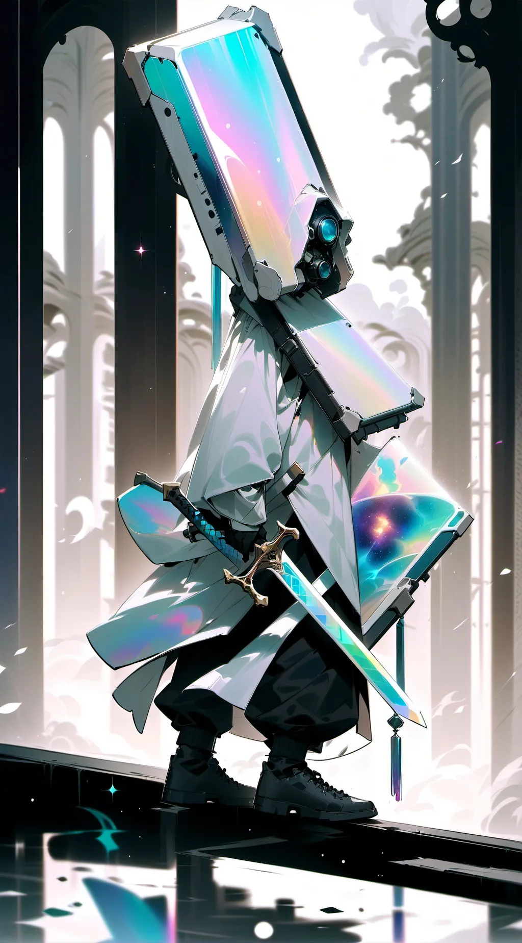 ai character: toilet paper pov background