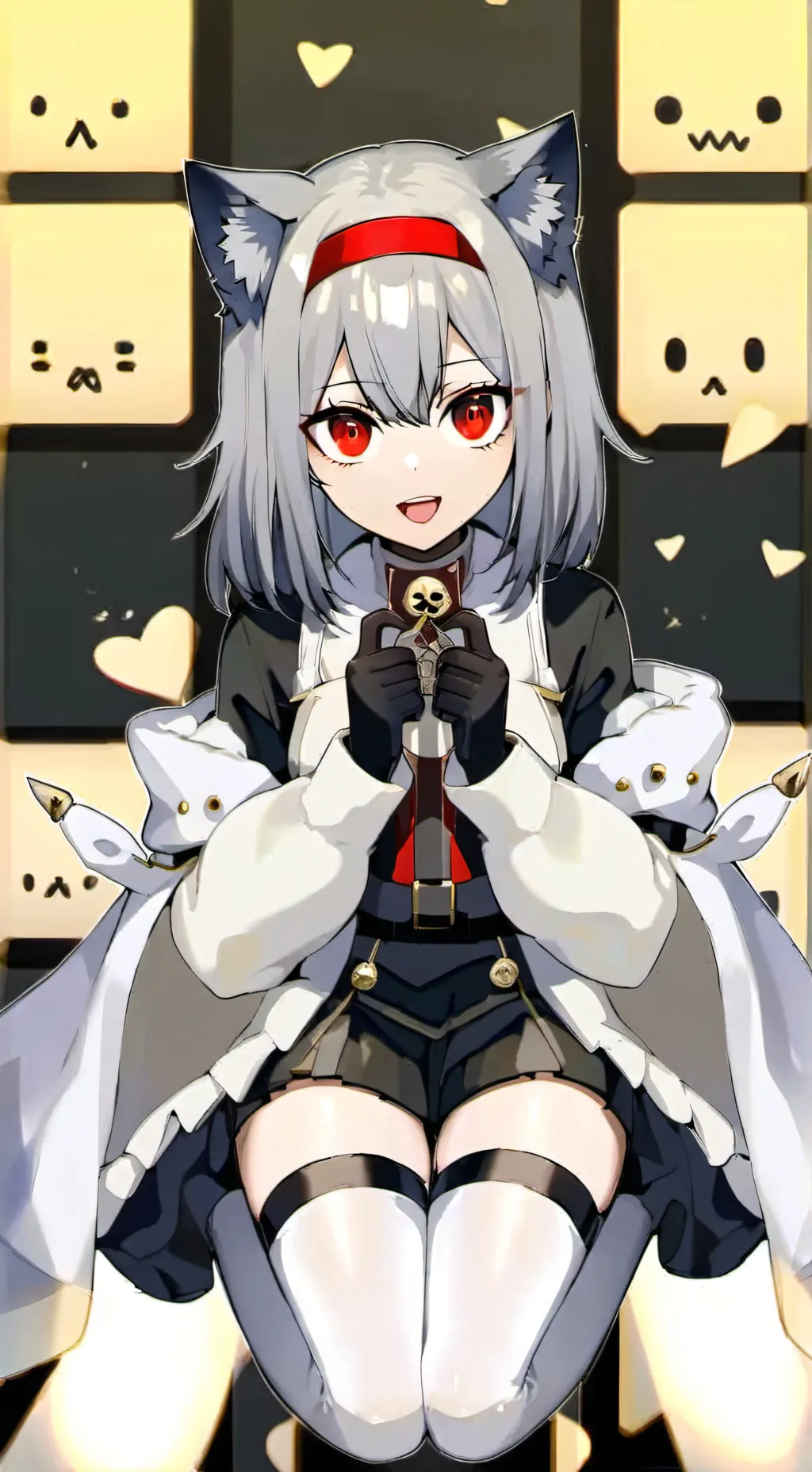 ai character: Sanae(Neko Girl) background