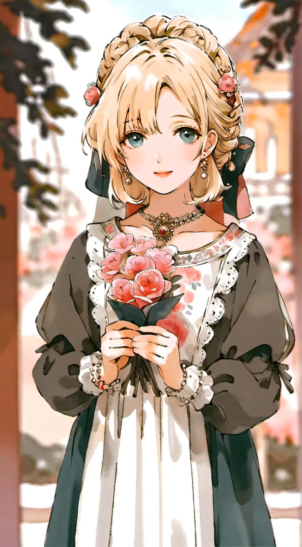 ai character: mha bff toga2 background