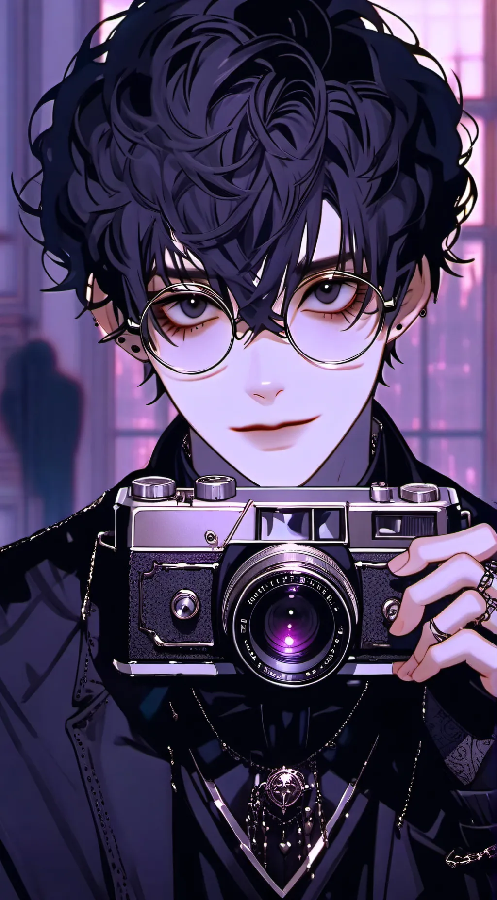 ai character: Basil the Blogger background