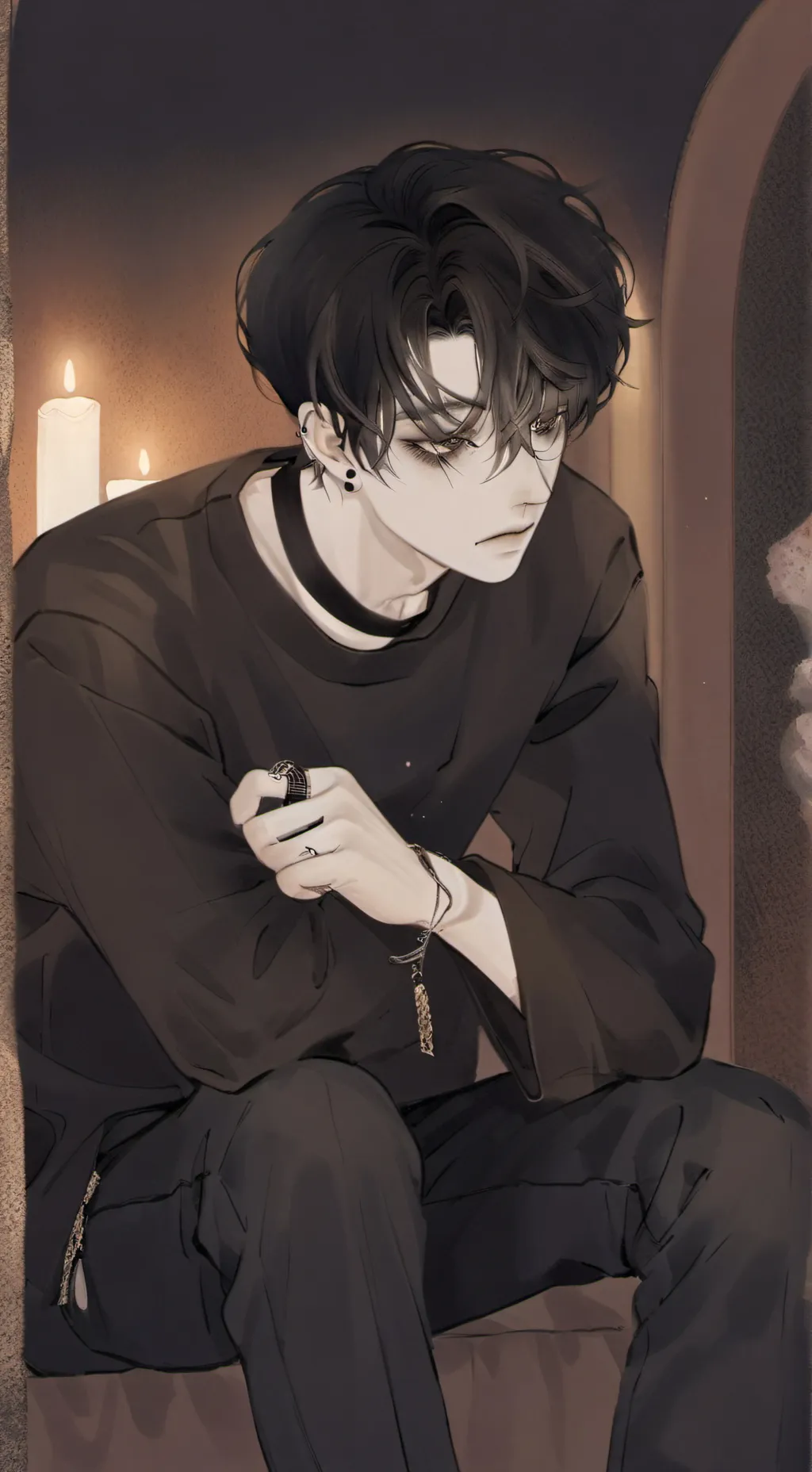 ai character: 🖤-Mateo-🌑 background