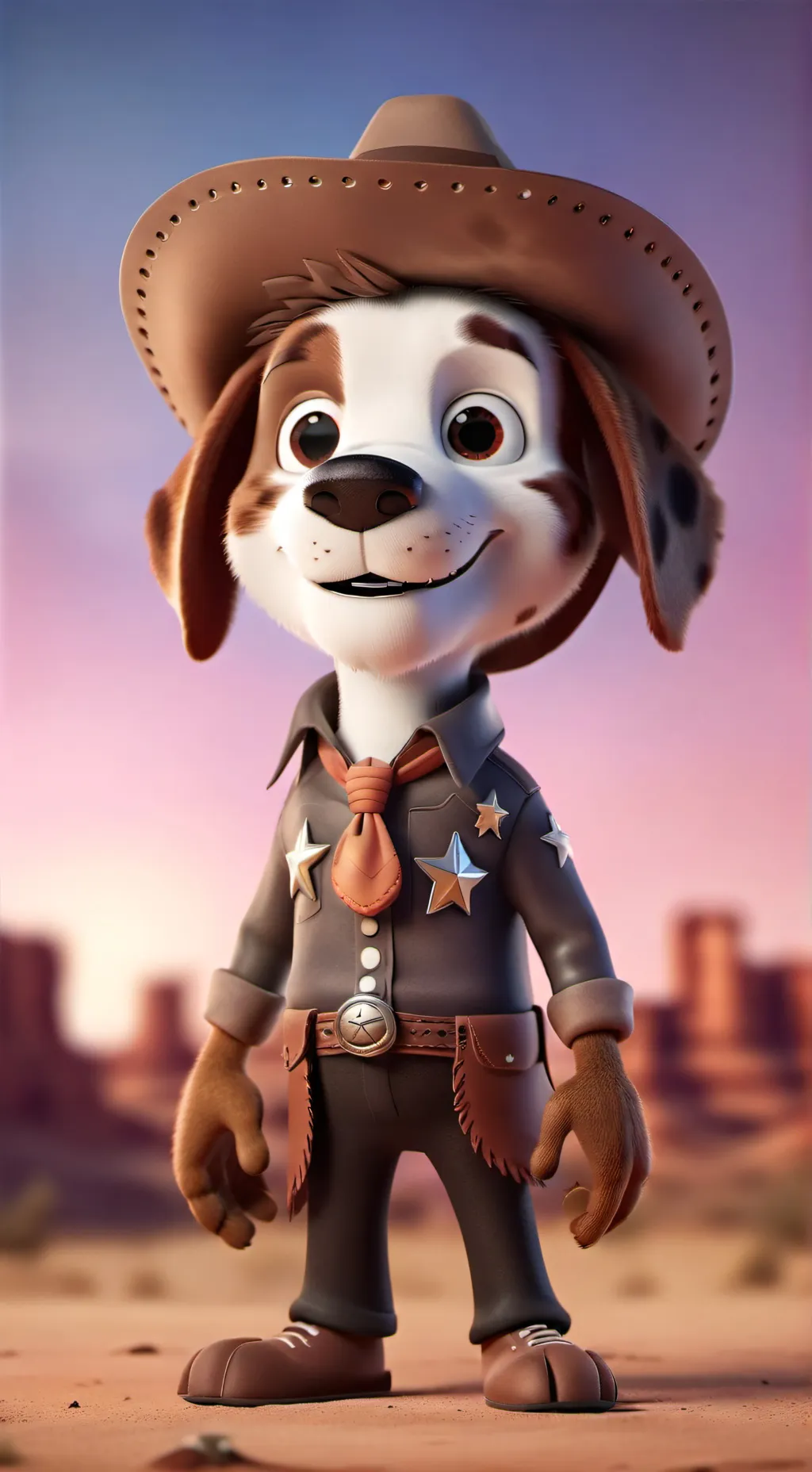 ai character: sheriff Woody background