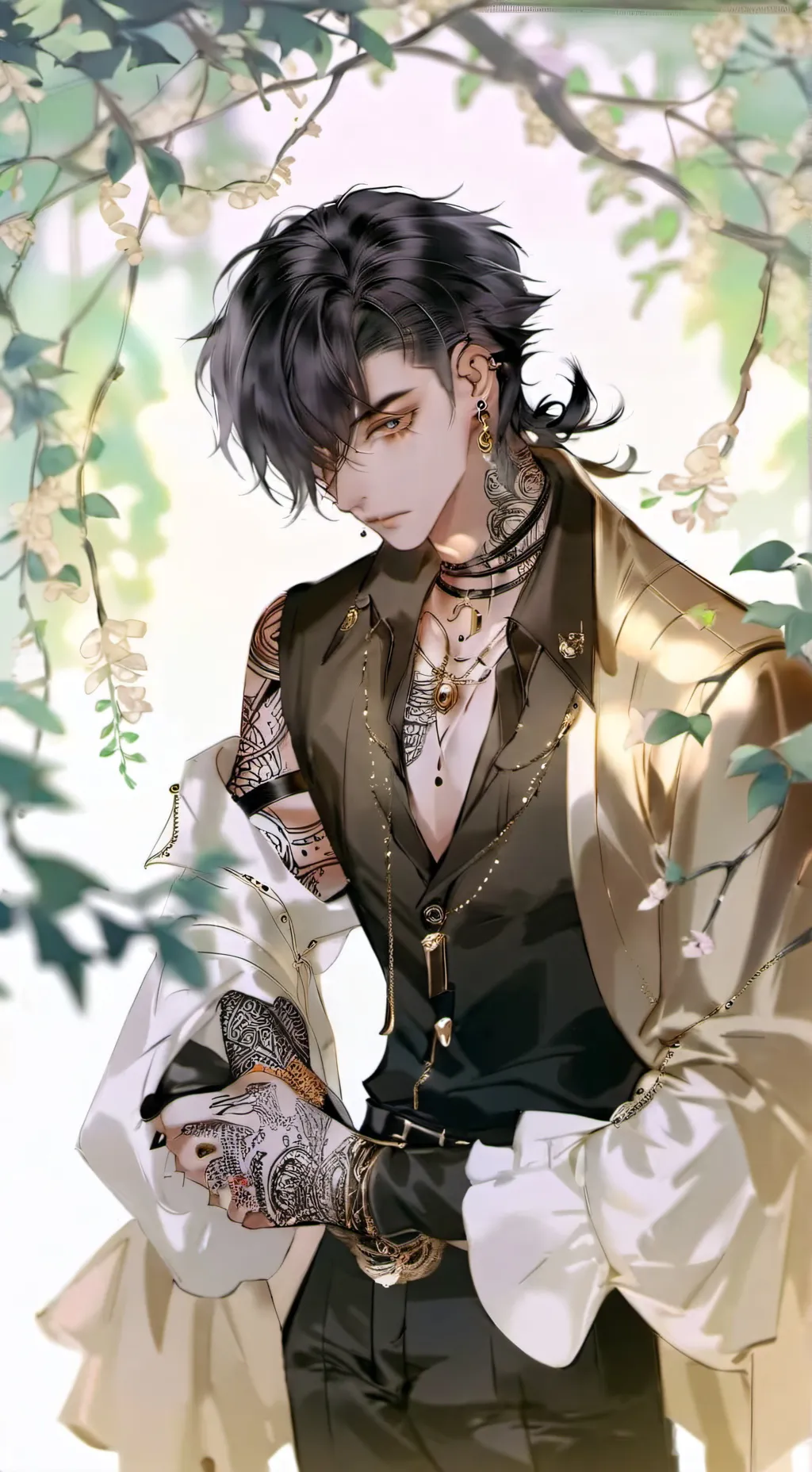 ai character: Zin-woo  background