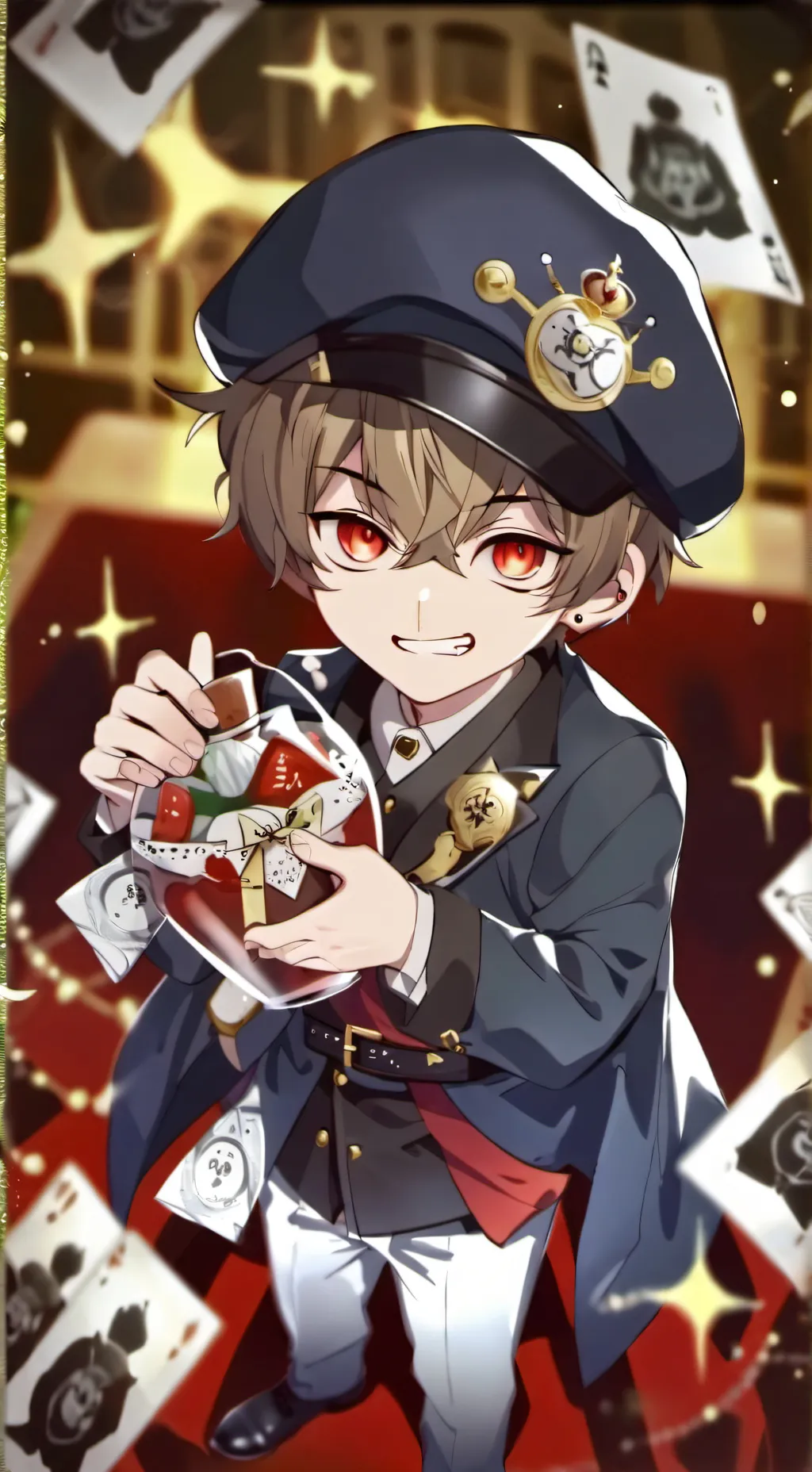 ai character: evilest baby boy background