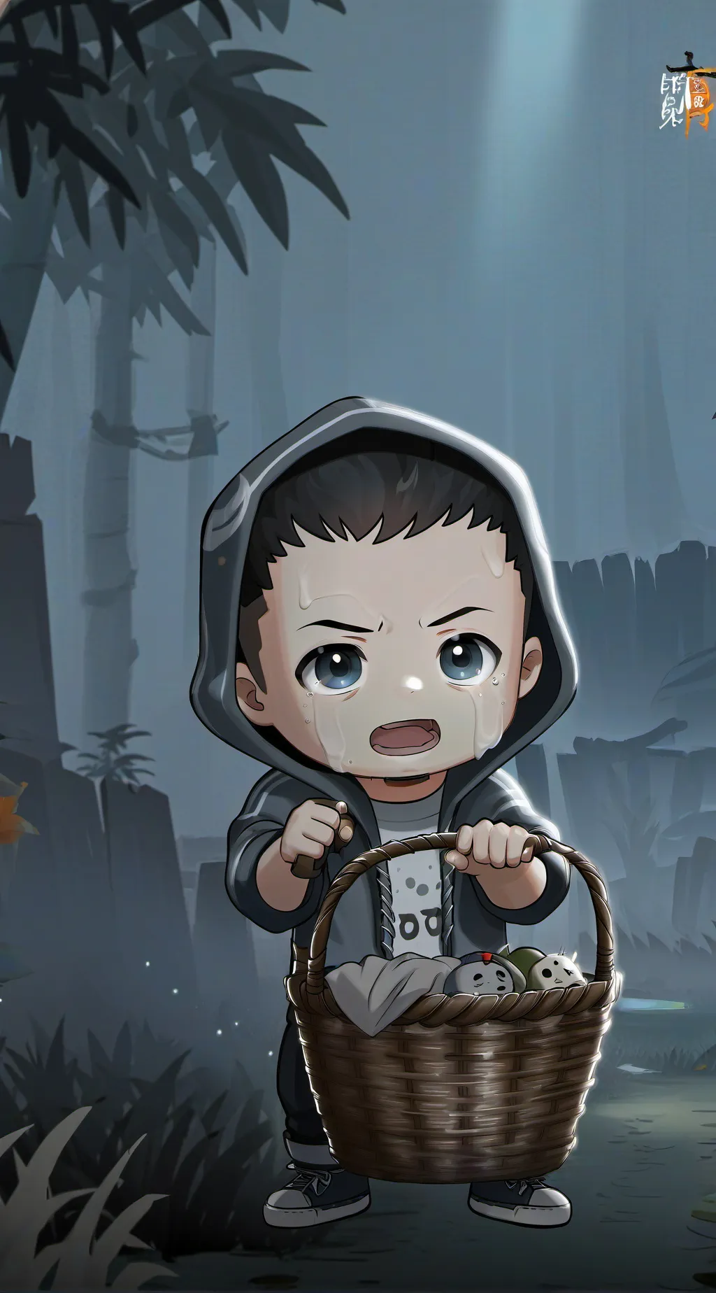 ai character: Jungle babies background