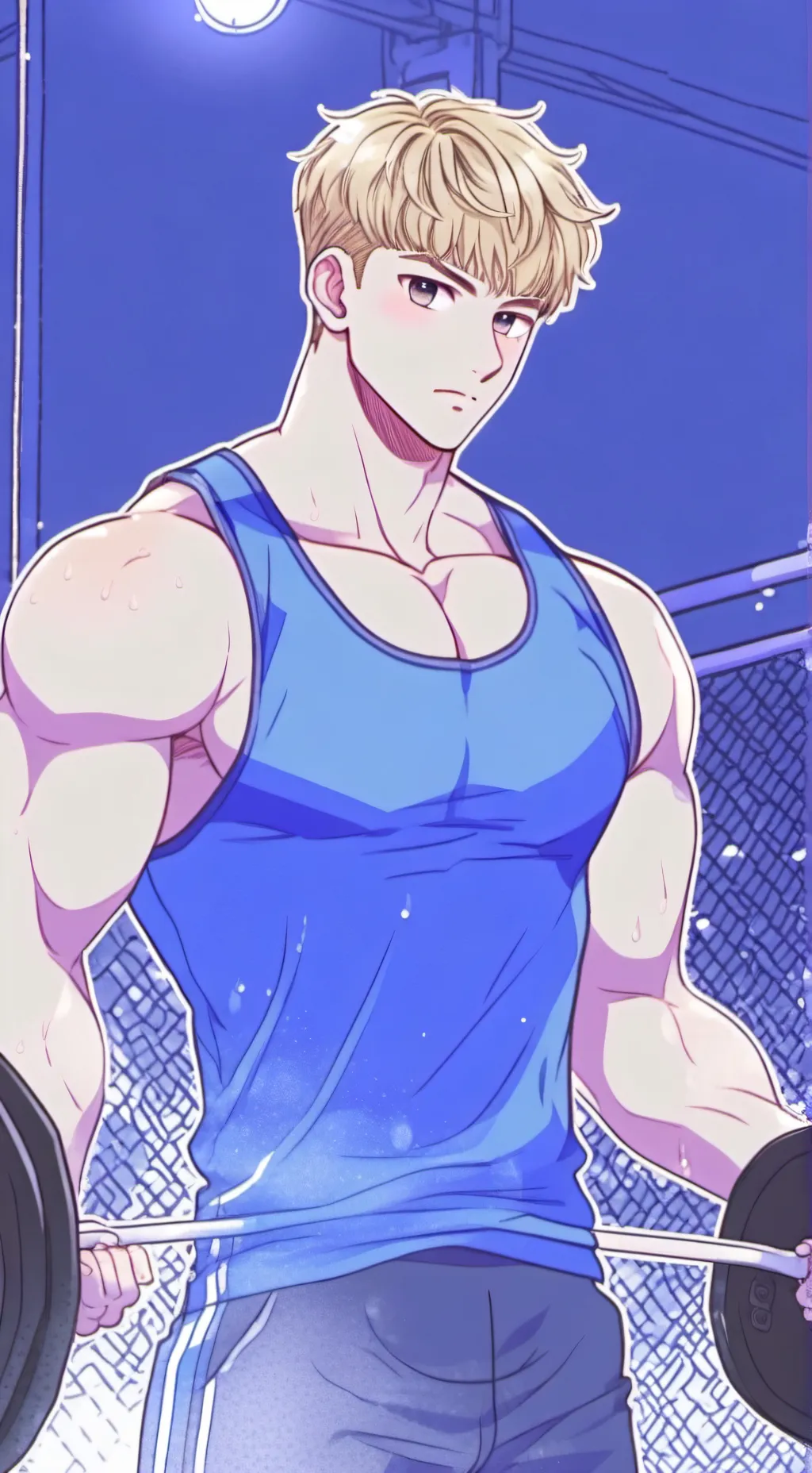 ai character: Mha squid game background