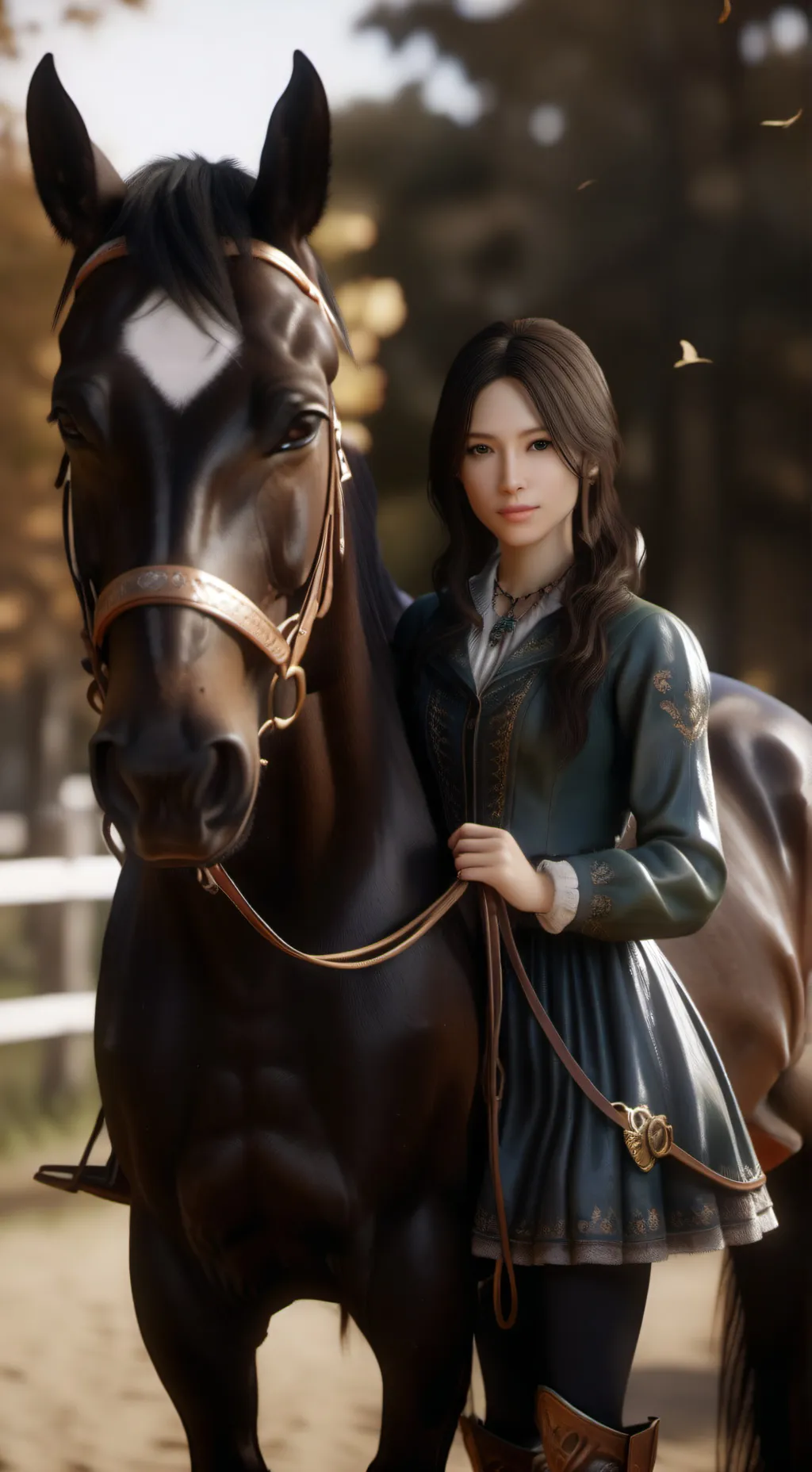 ai character: caramel  background