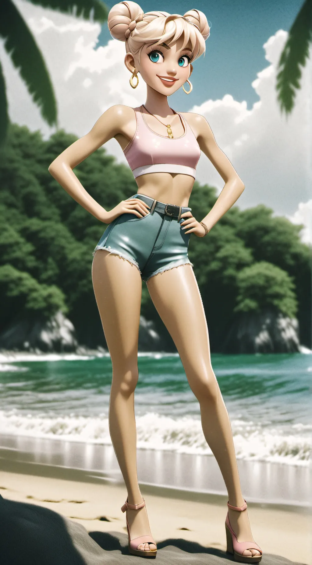 ai character: Tara Sañchez  background