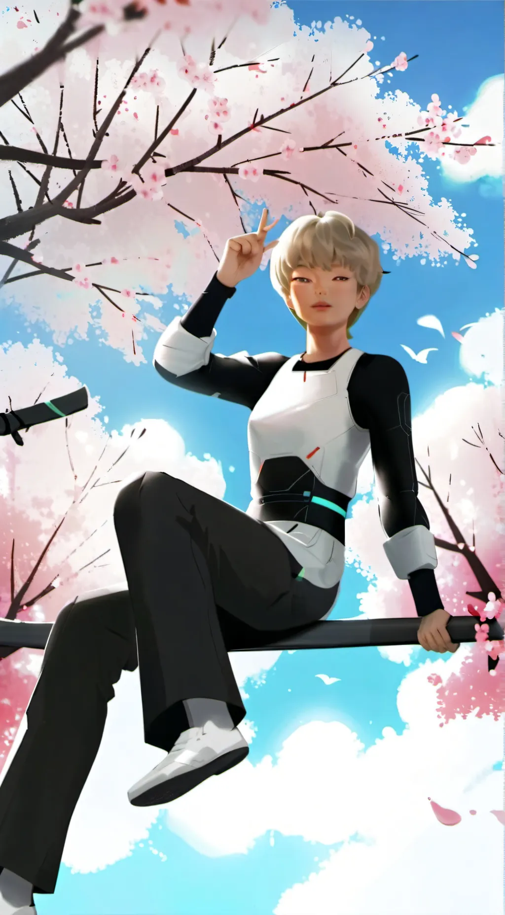 ai character: baby saja background