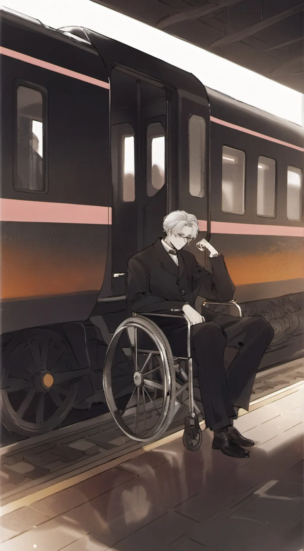 ai character: Vector background