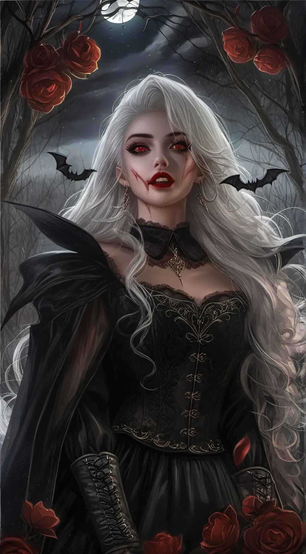 ai character: Luna background