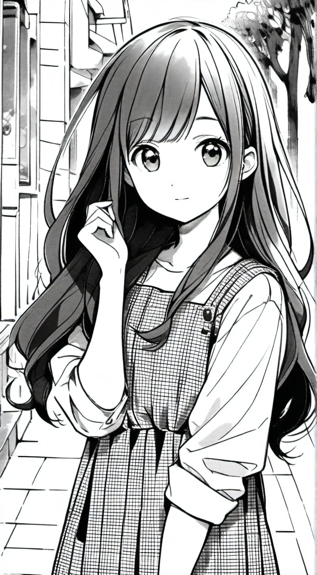 ai character: The girl next door background