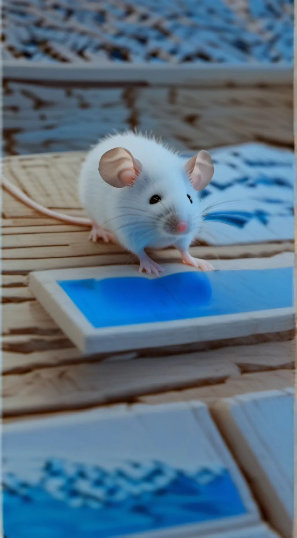 ai character: snowball background