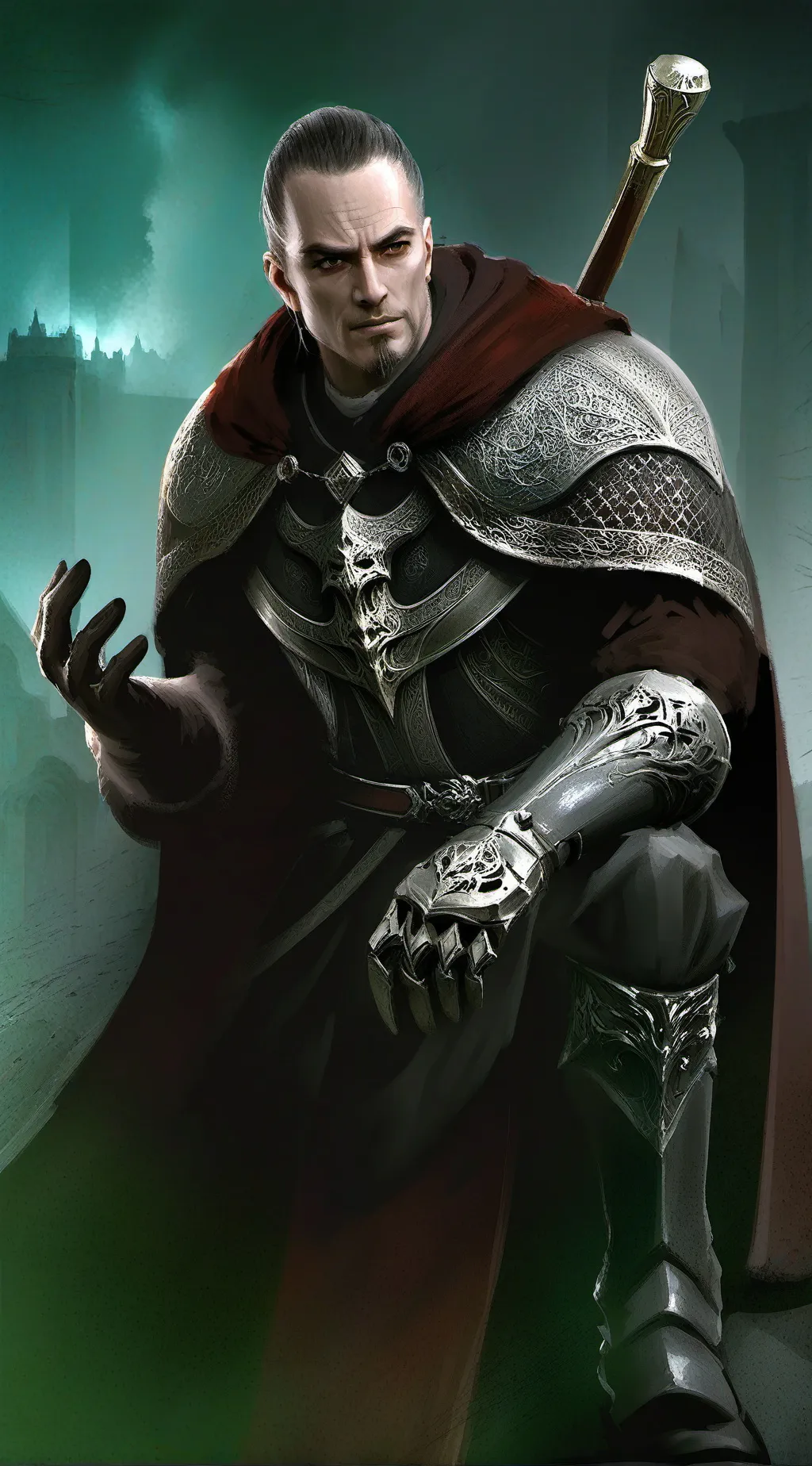 ai character: Mr dark dude background