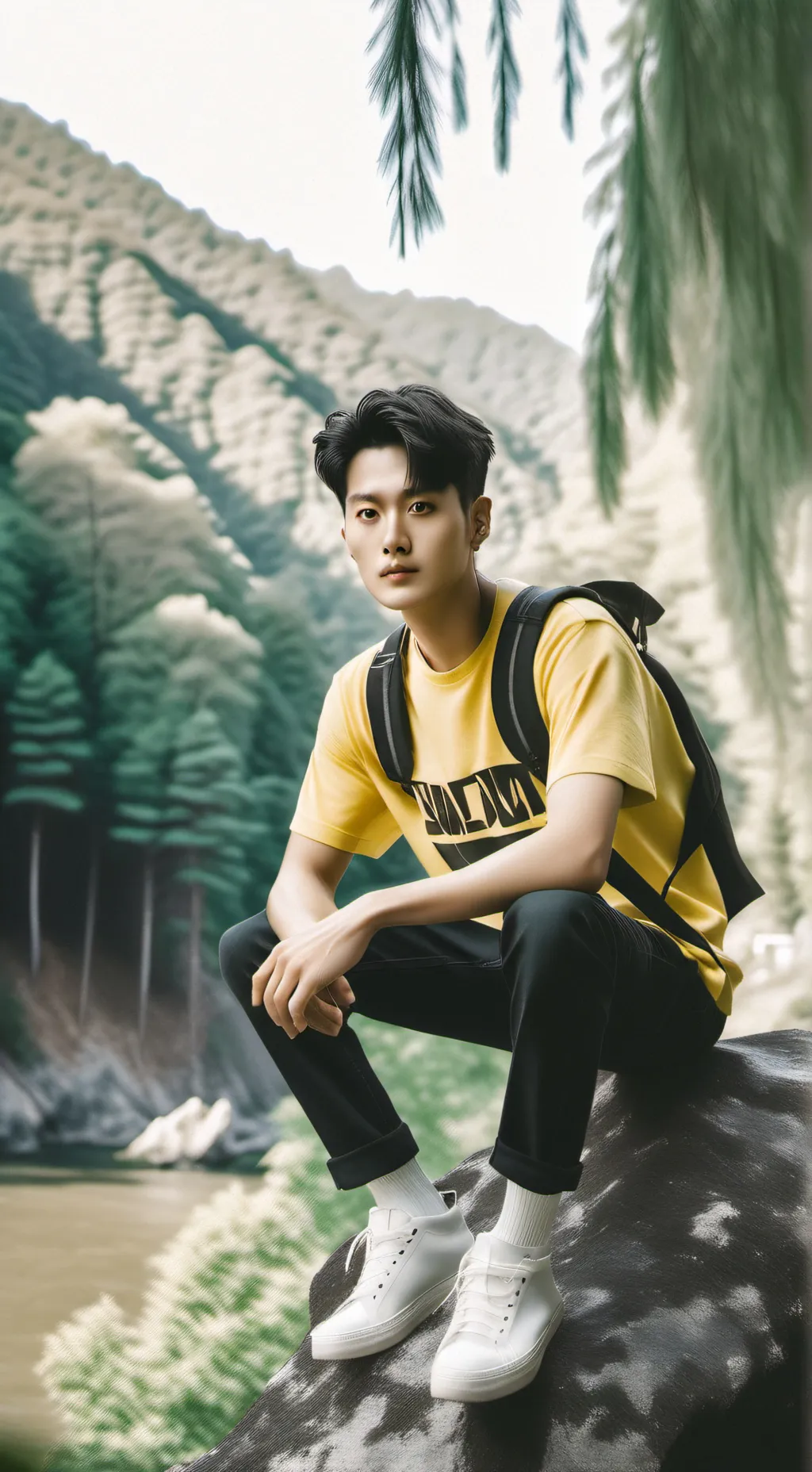 ai character: Shady background