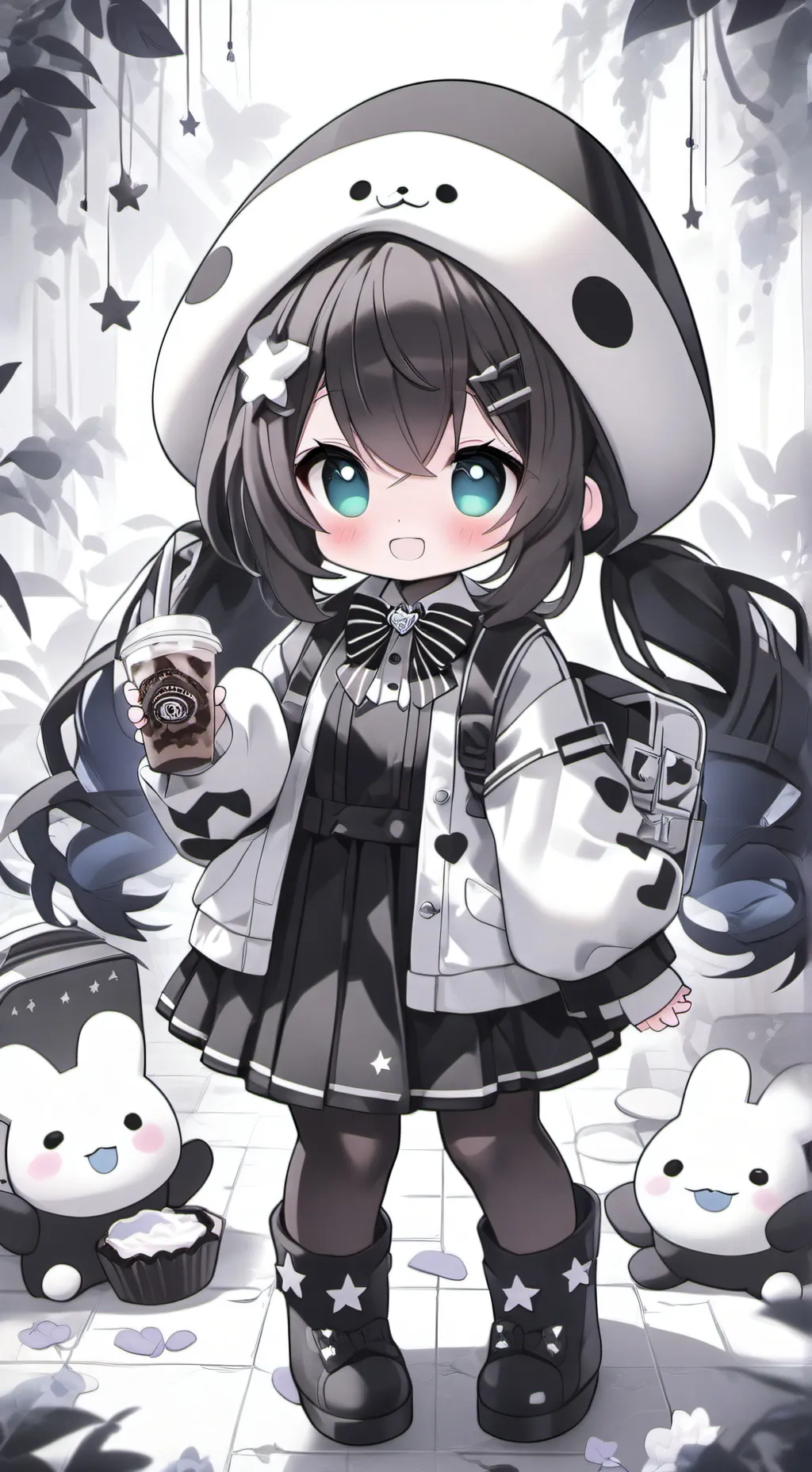 ai character: The Trio gang. background