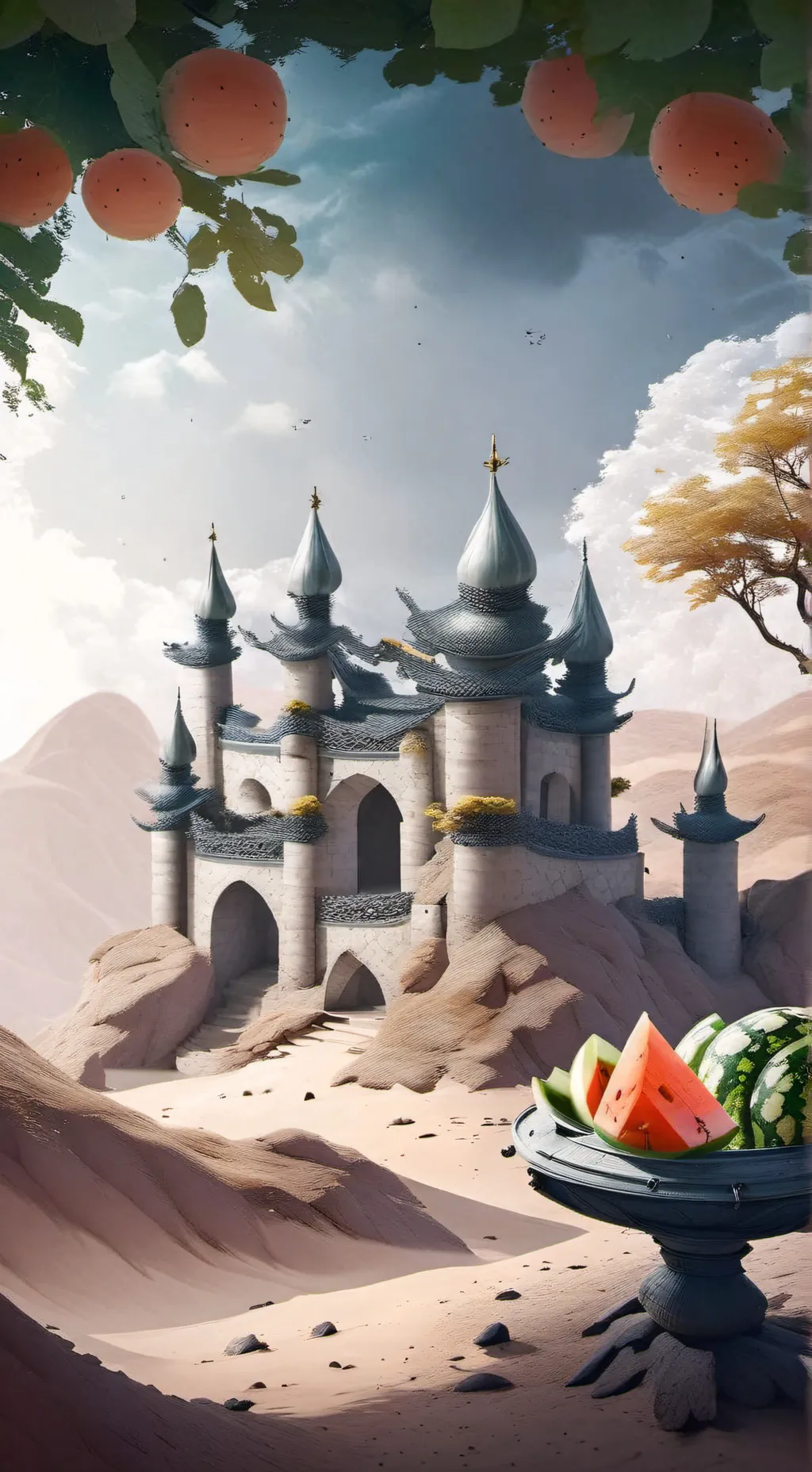 ai character: Melon playground  background