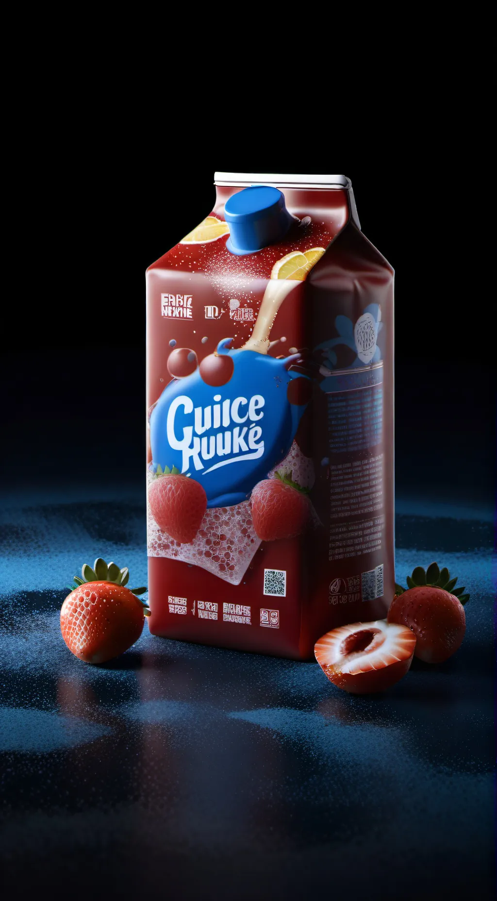 ai character: Juice ￼ box ￼ background