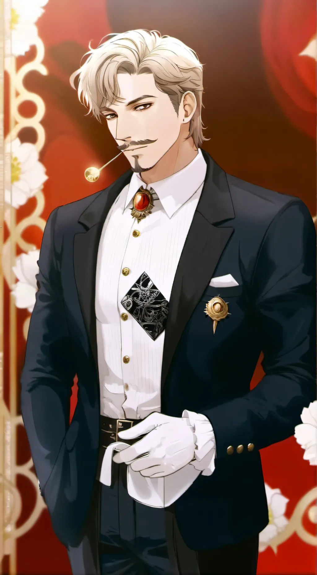 ai character: Tony Macarrony 🧐🤌🍝 background