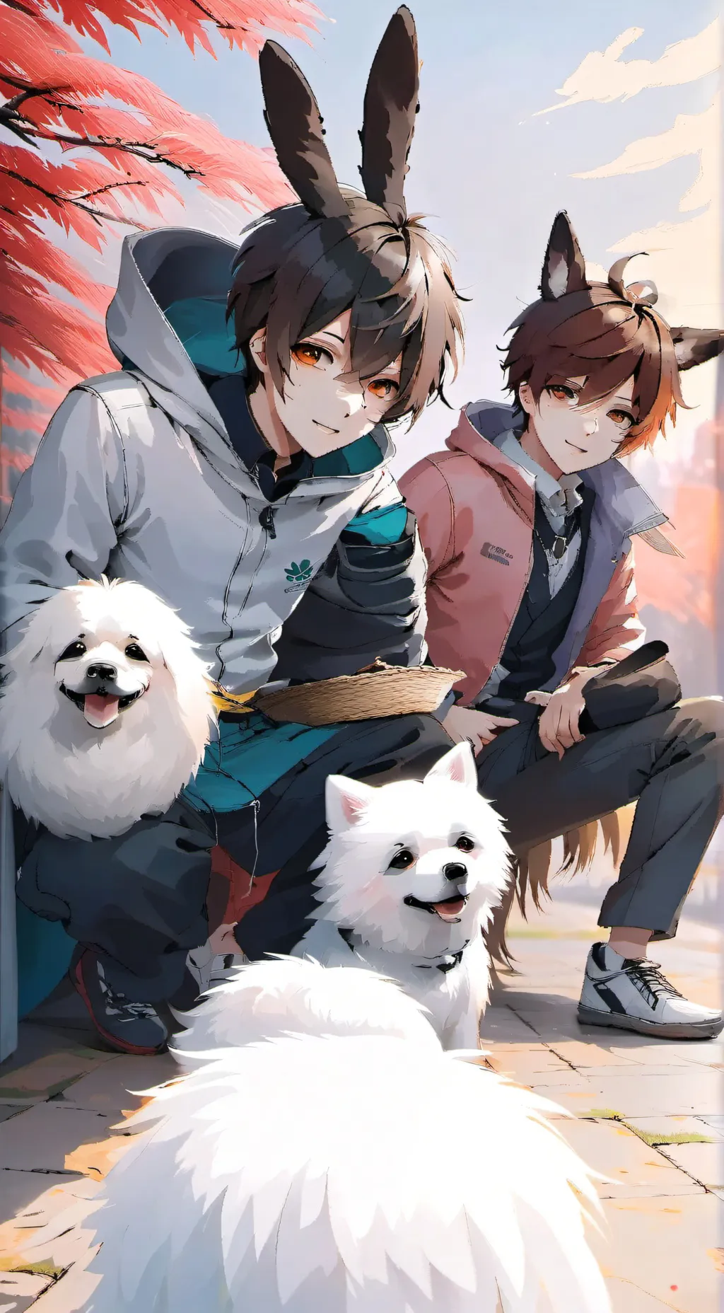 ai character: Levi und leo background