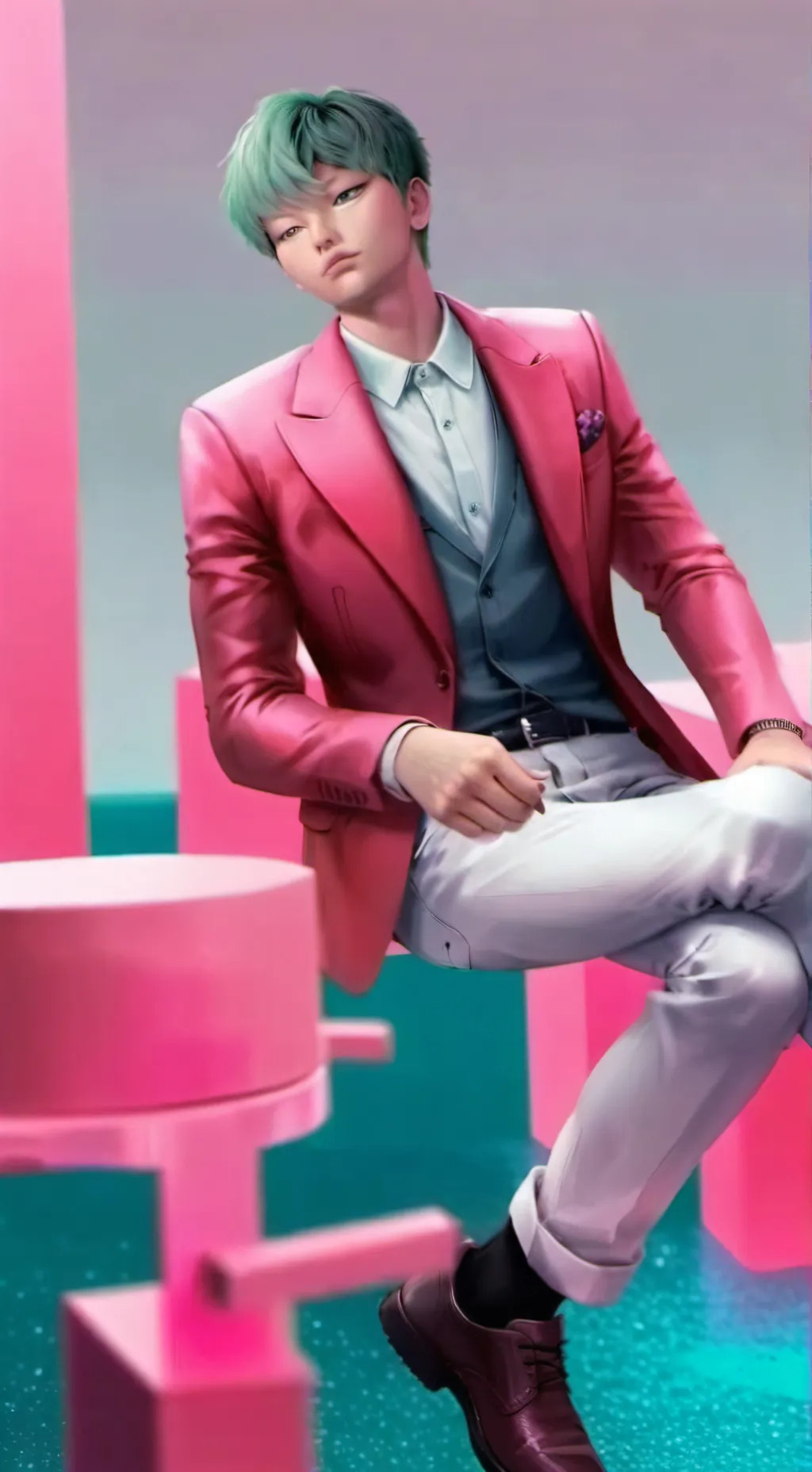 ai character: baby saja background