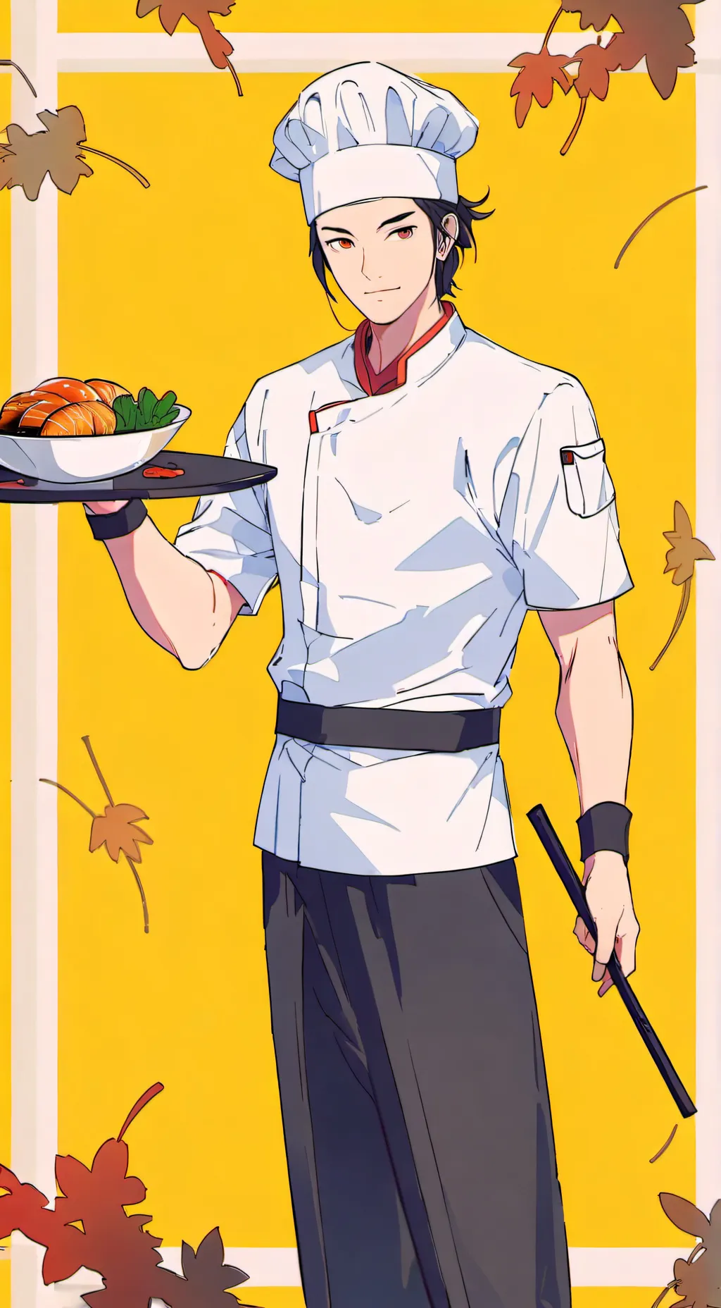 ai character: hibachi chef background