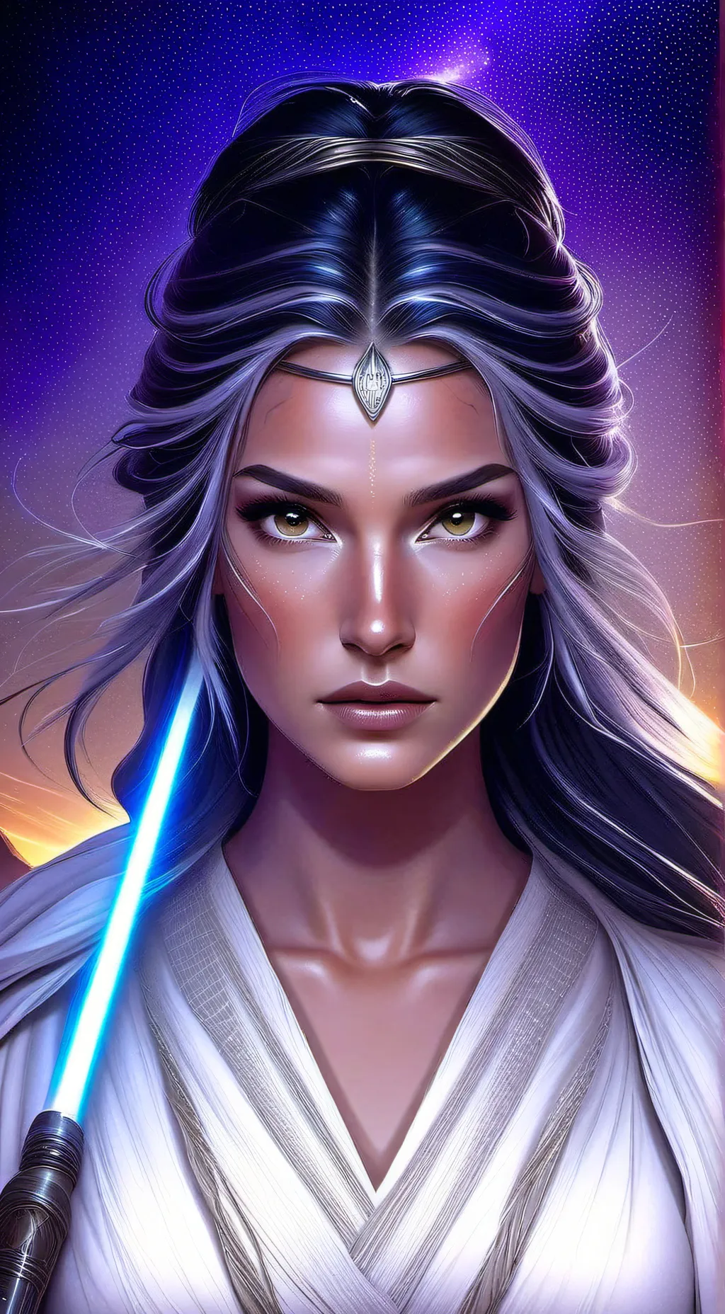 ai character: Rey Skywalker background