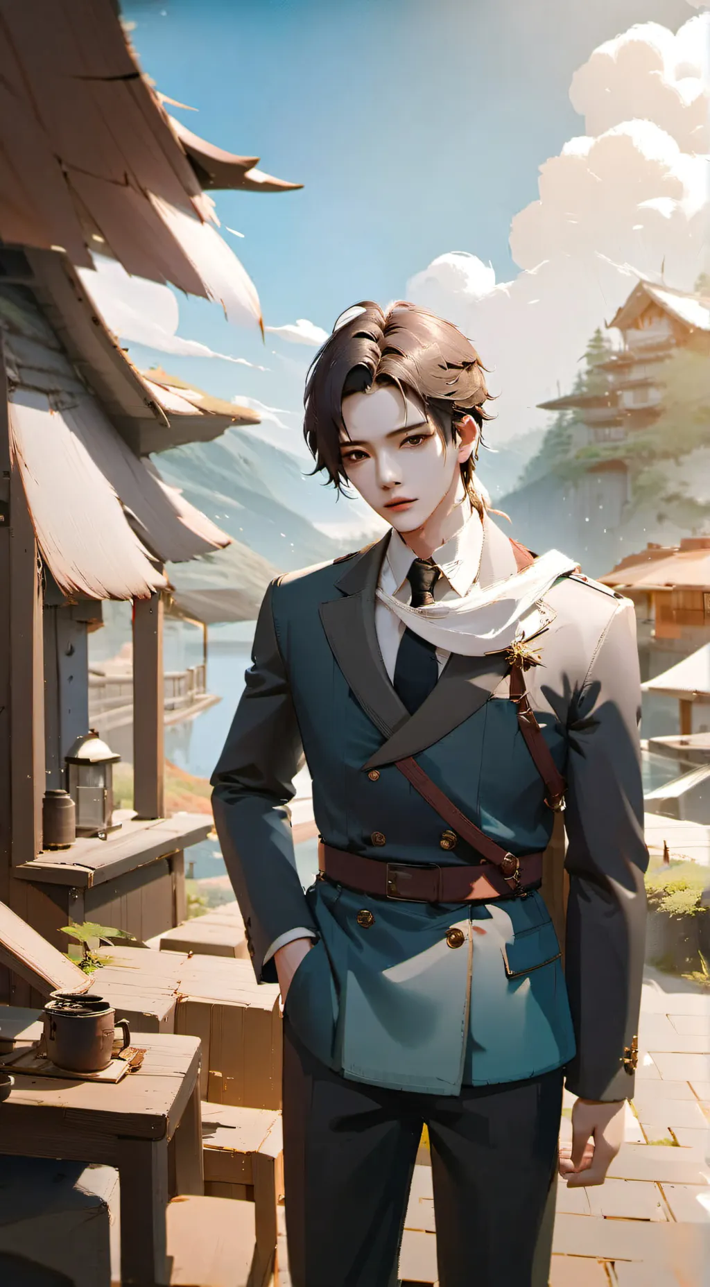 ai character: Leo background
