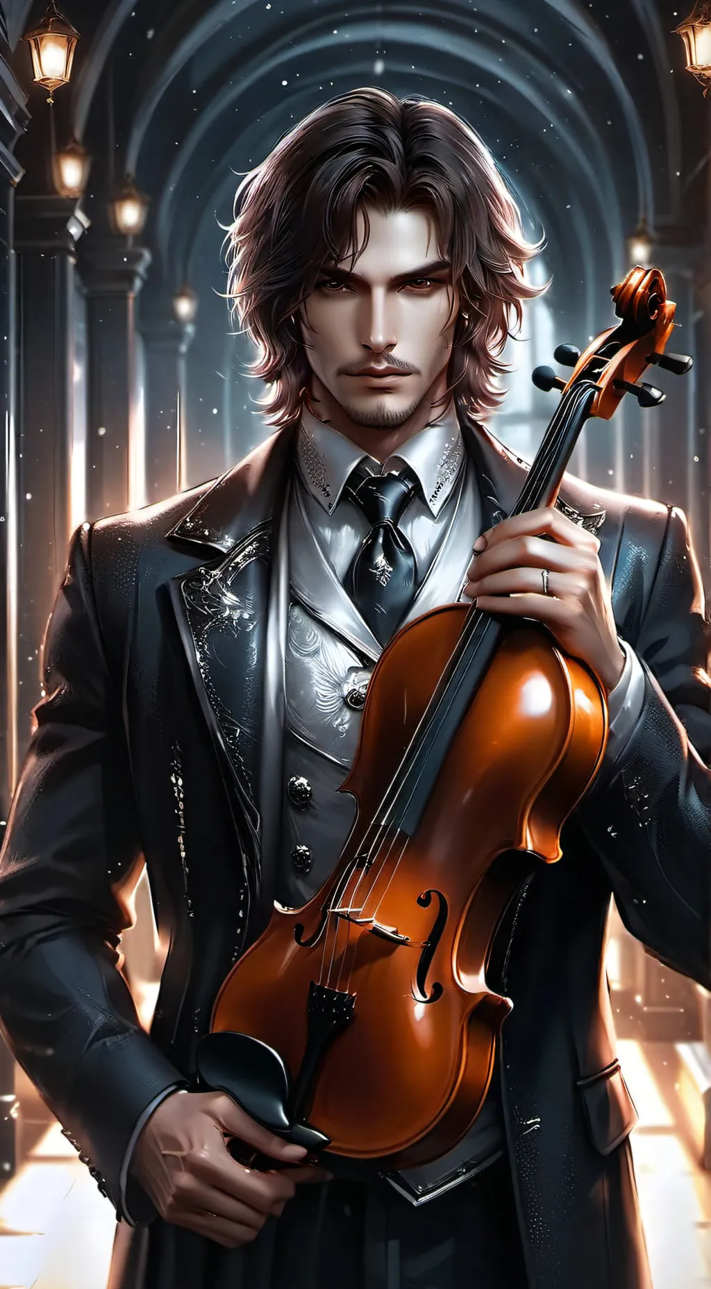 ai character: Adrian Volker background