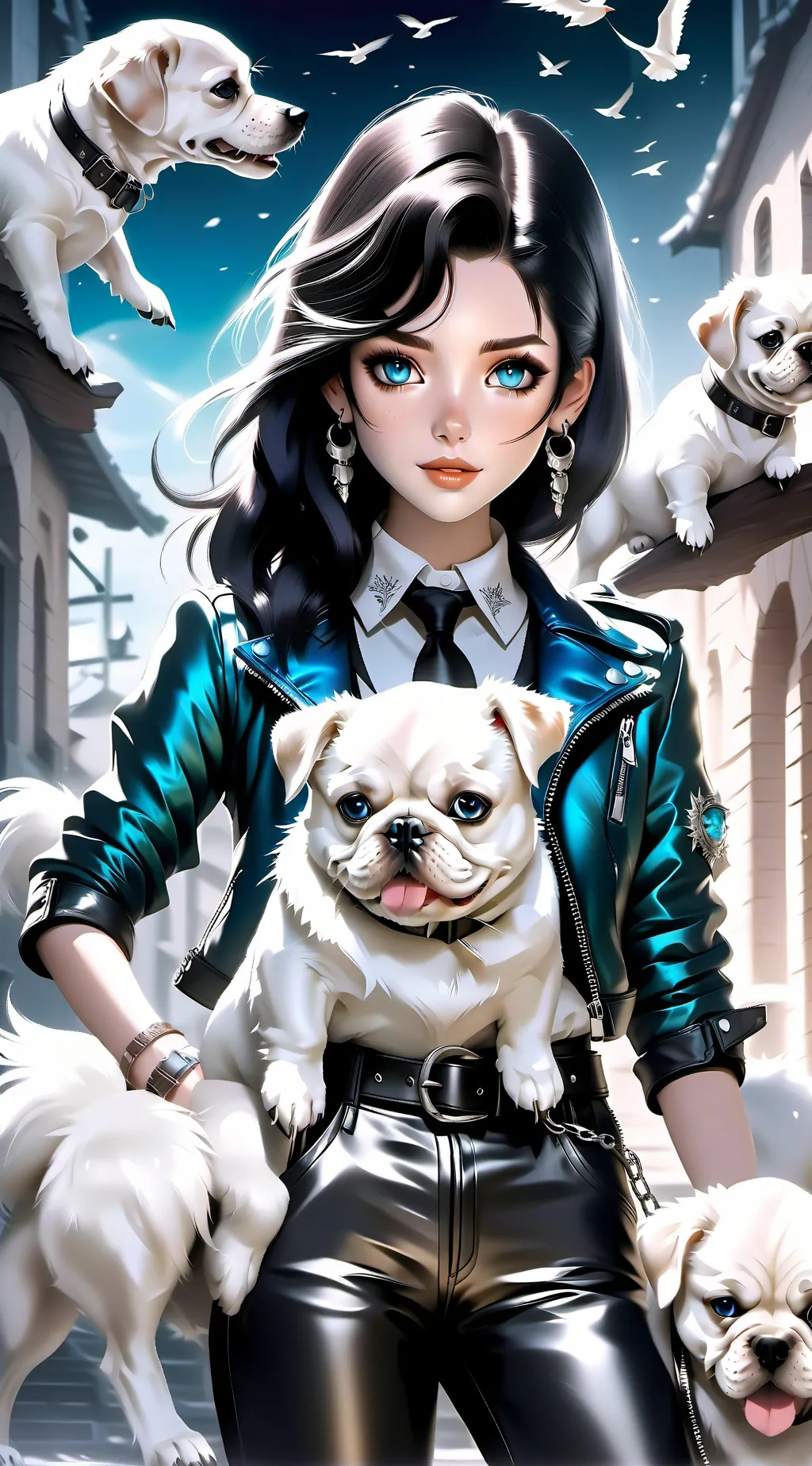 ai character: anime of Naruto  background