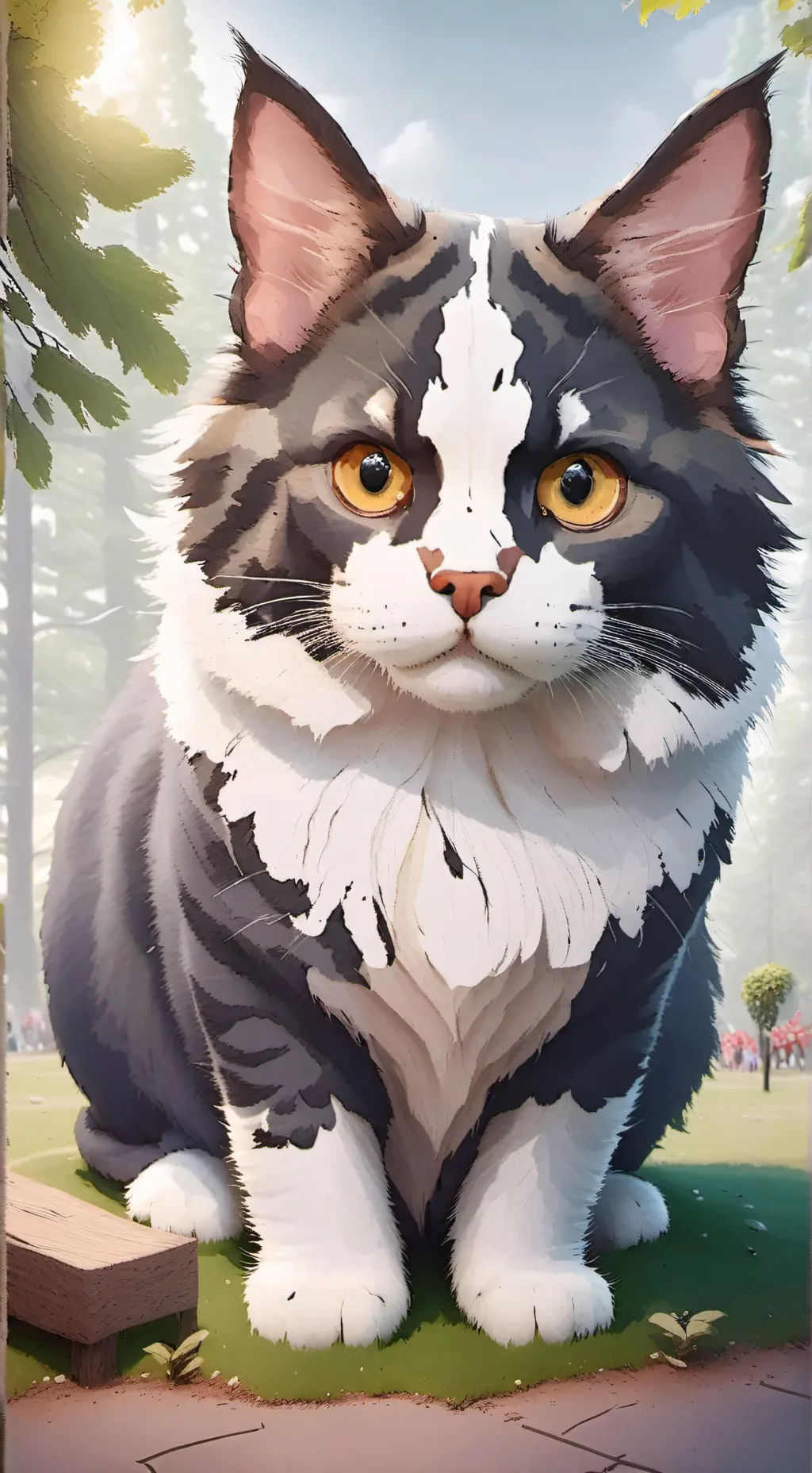 ai character: cat background