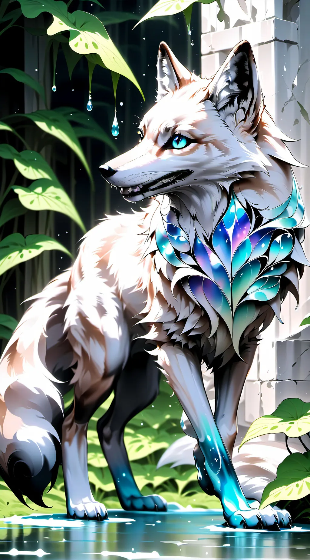 ai character: alpha fox background