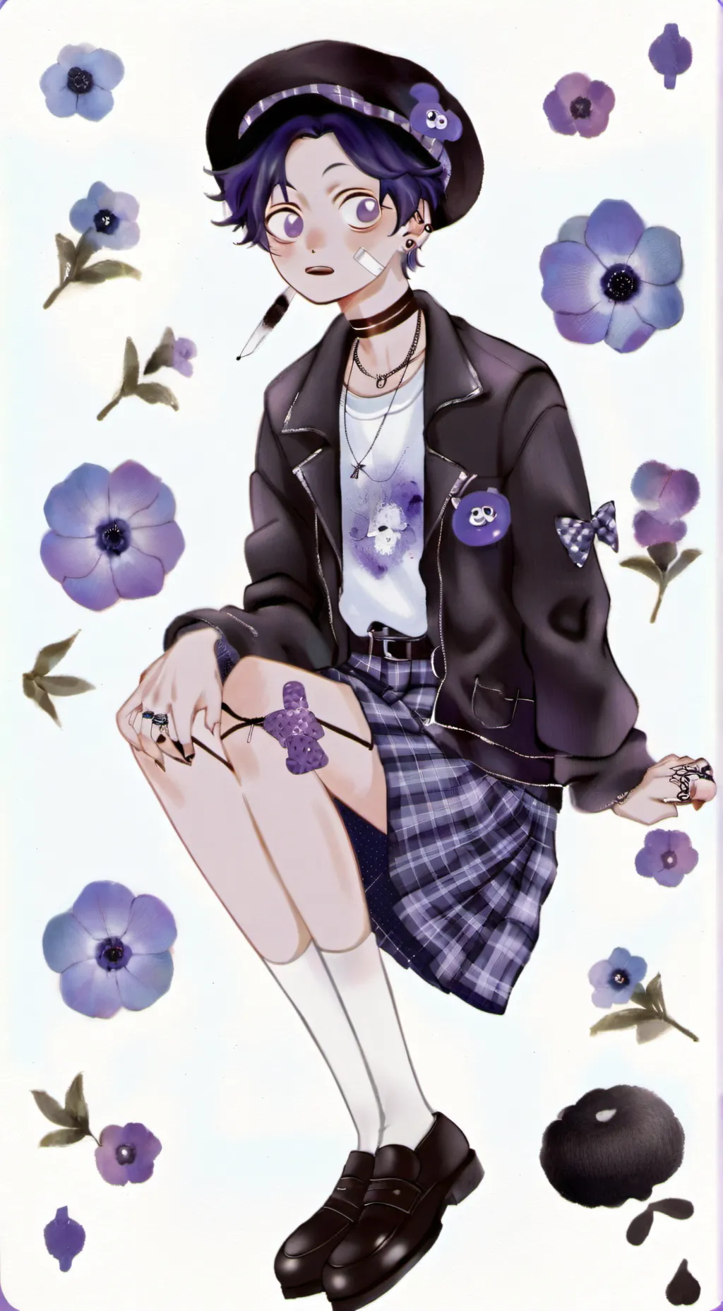 ai character: ok ur mina's kid  background