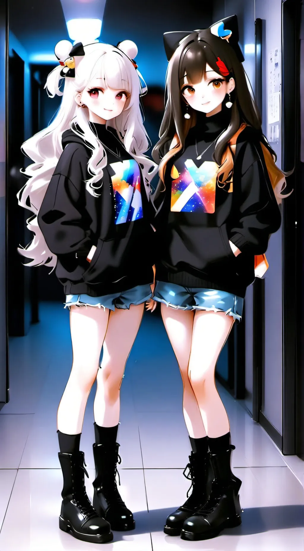 ai character: Izzy and bella background