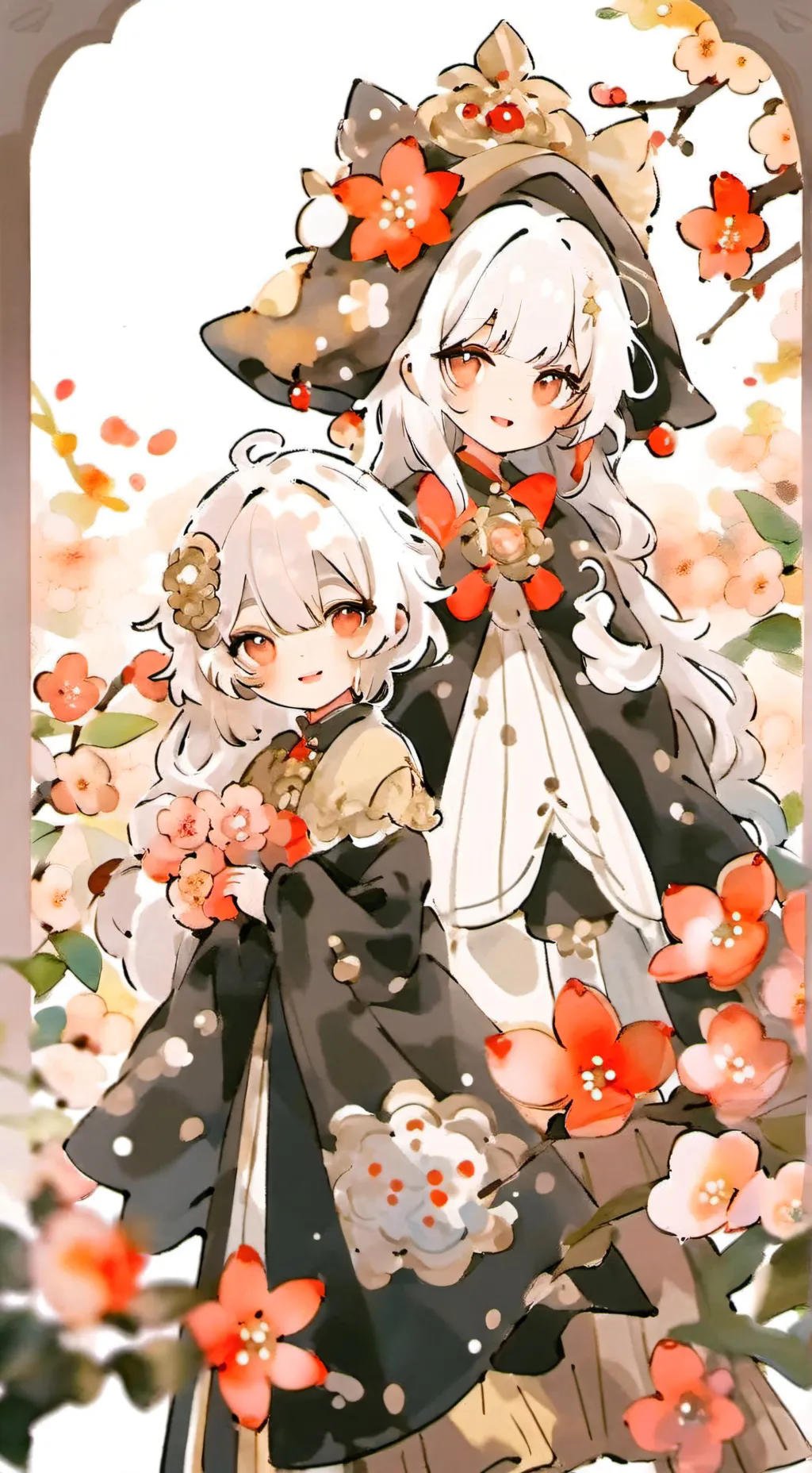 ai character: Kiki&syasya background