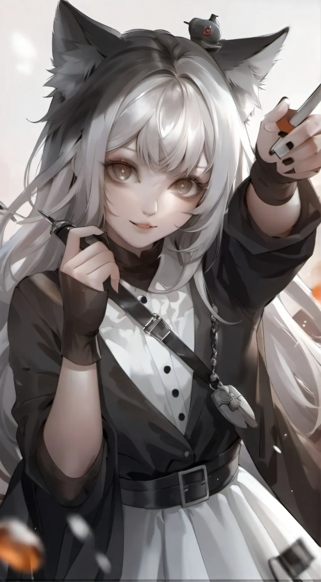 ai character: KITTY CAT background