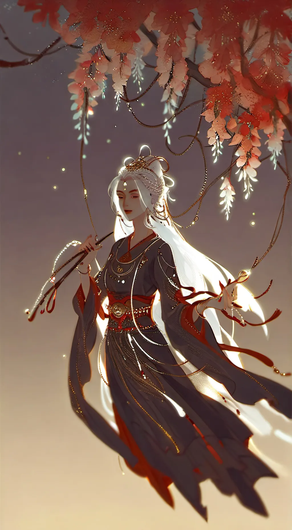 ai character: mha fantasy chill background