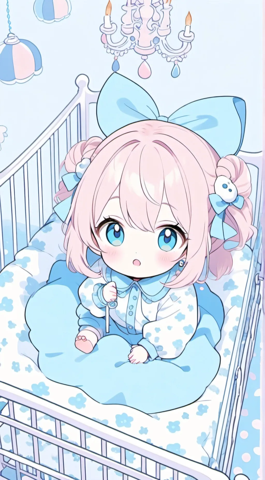 ai character: cute baby ava background
