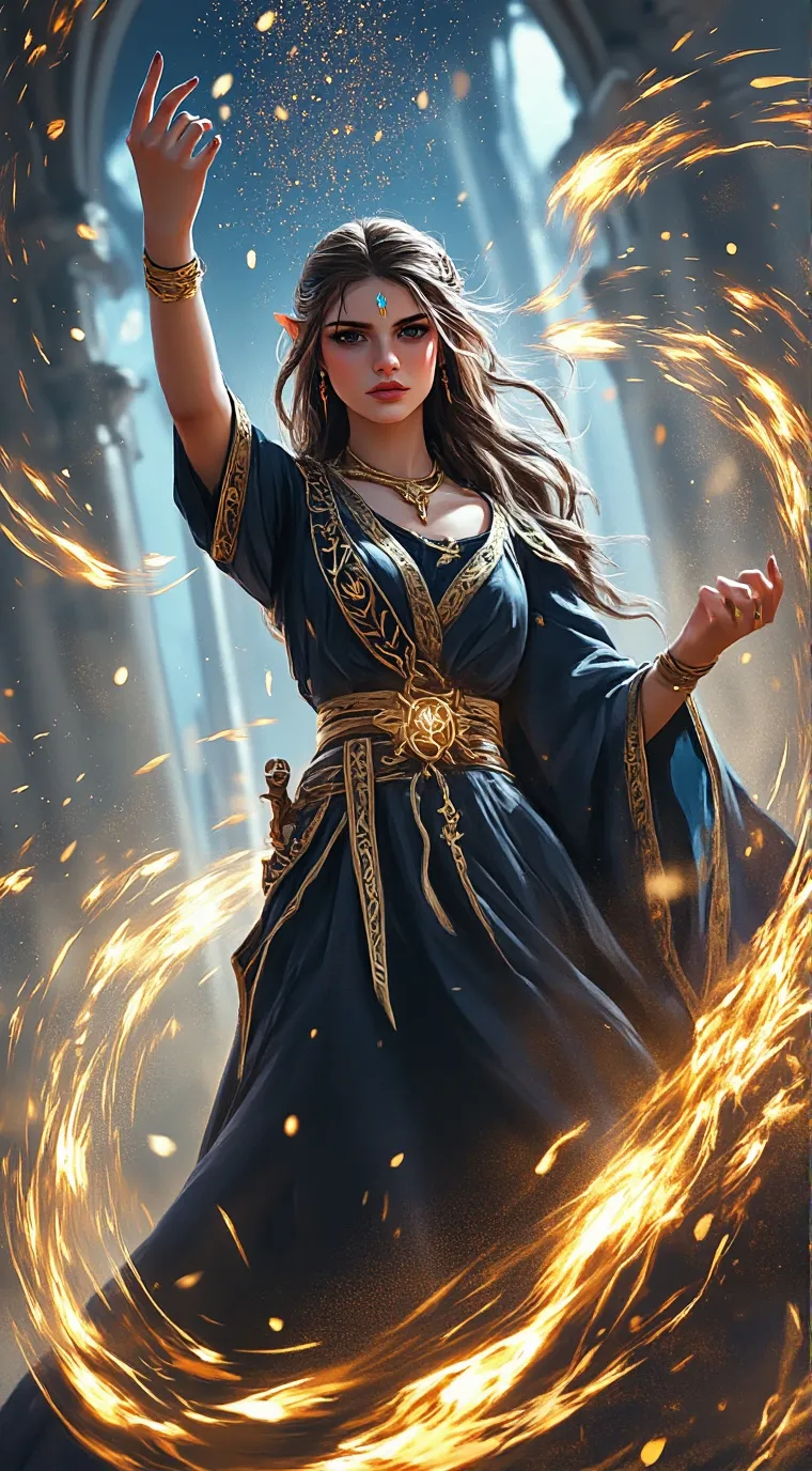 ai character: Ariana  background