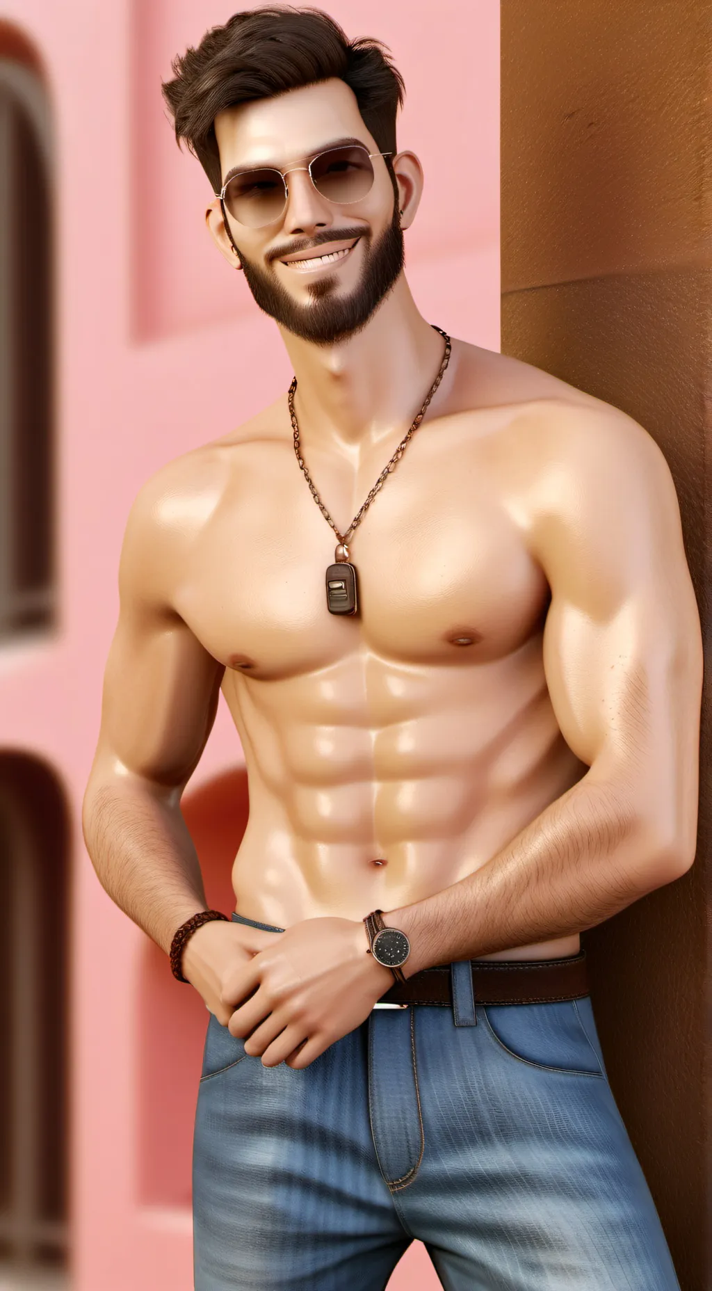 ai character: Justin  background