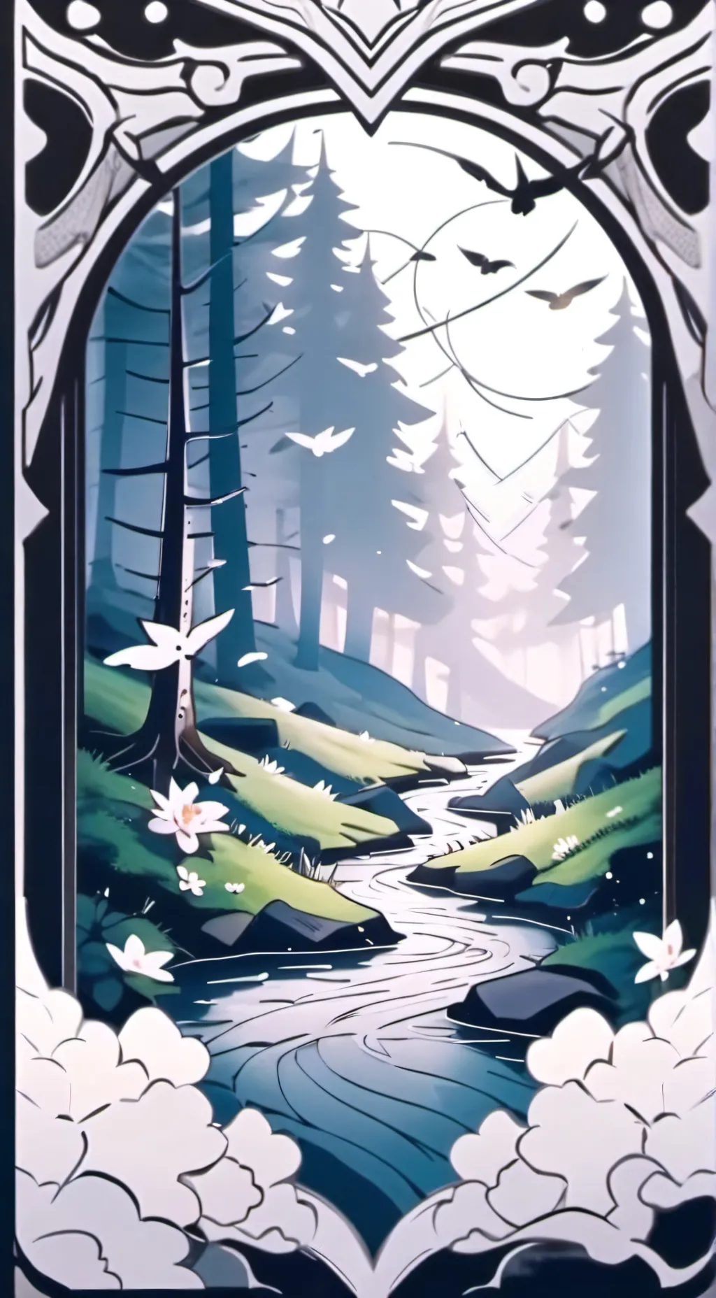 ai character: forsaken rain background