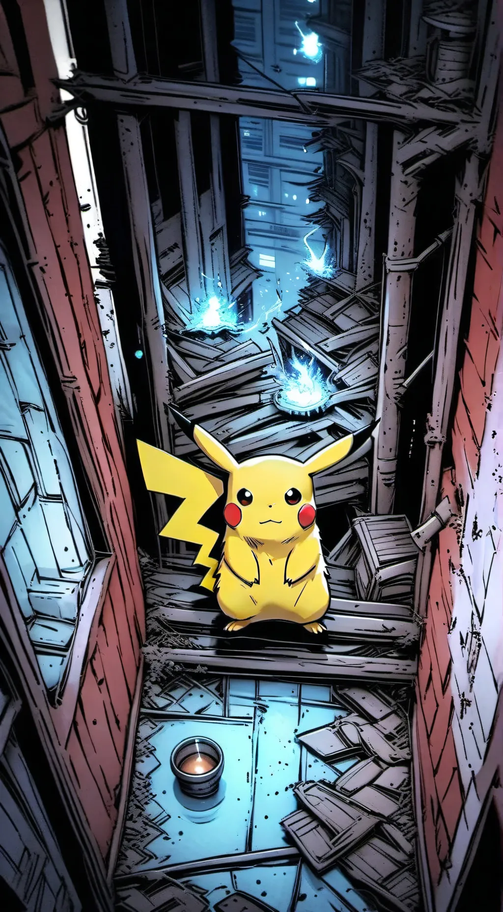 ai character: Pikachu background