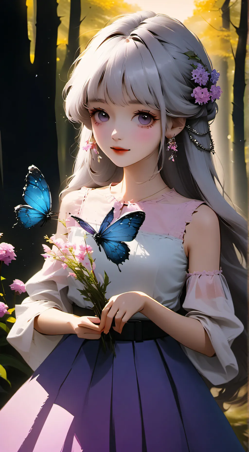 ai character: Nature Girl V2 background