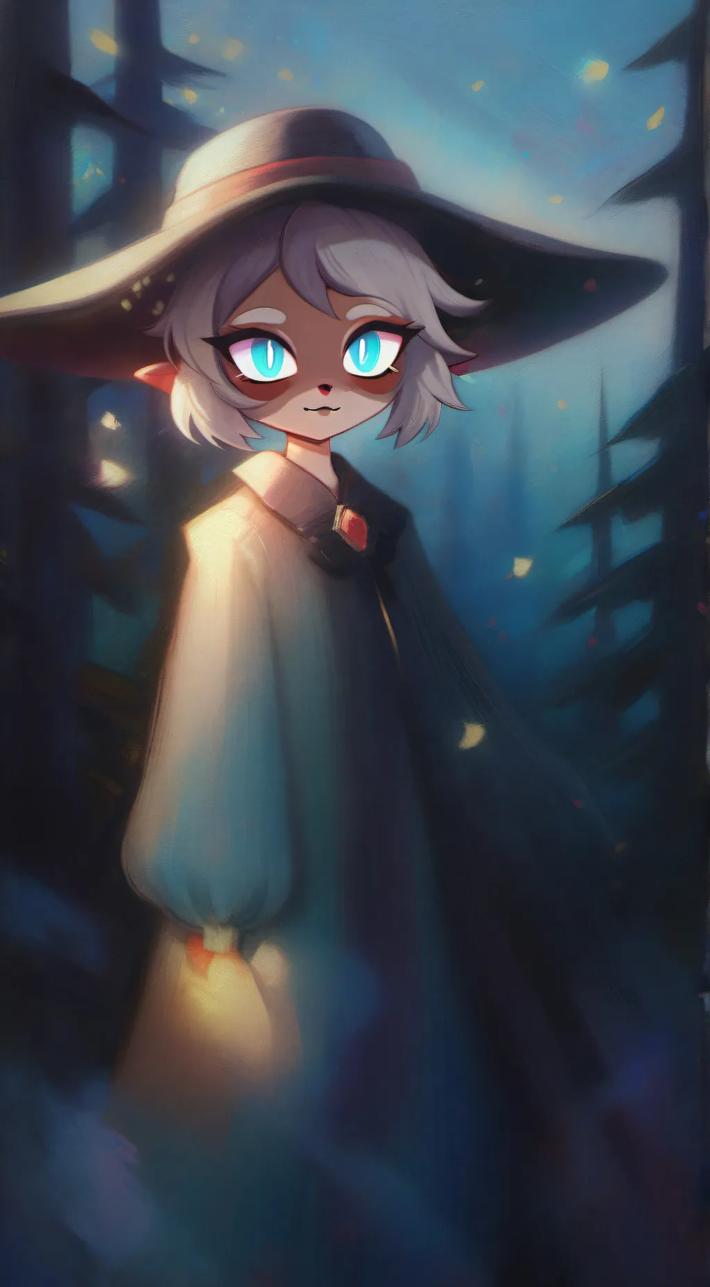 ai character: focusia background