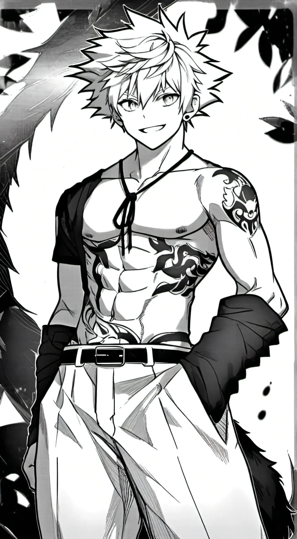 ai character: wolf Bakugo background