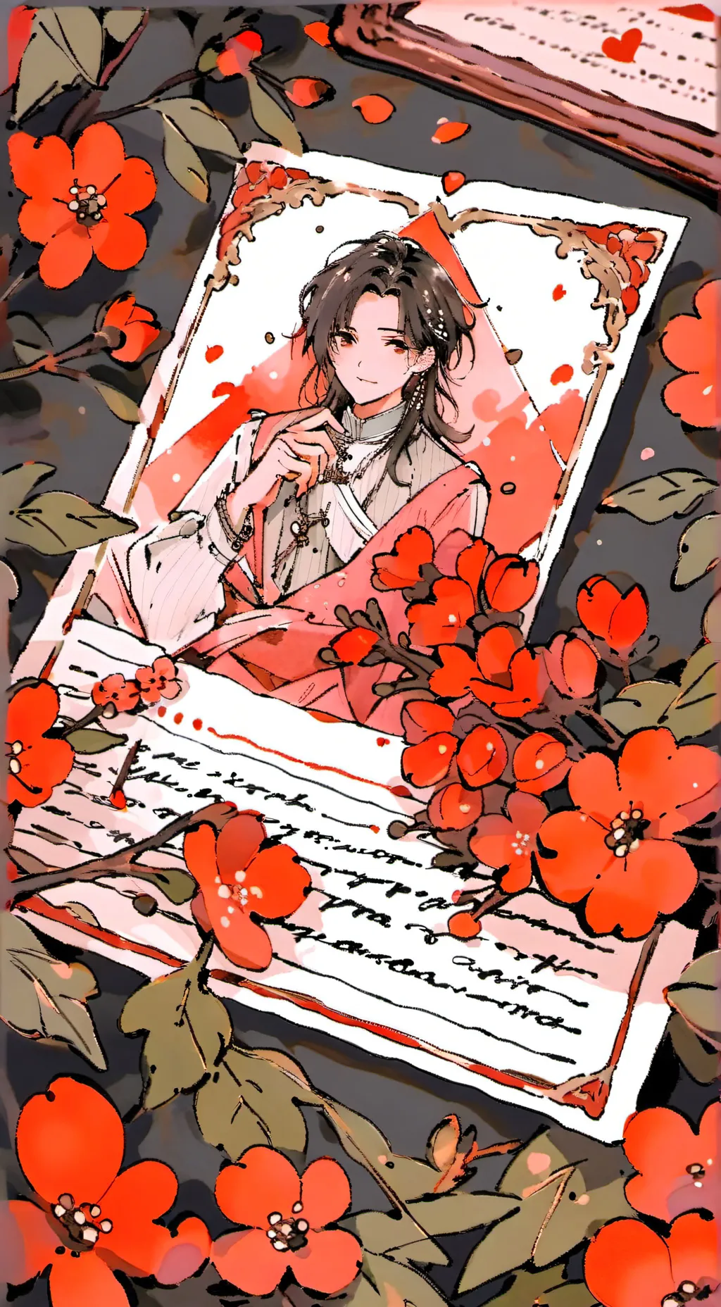 ai character: LOVE NOTES💝 background