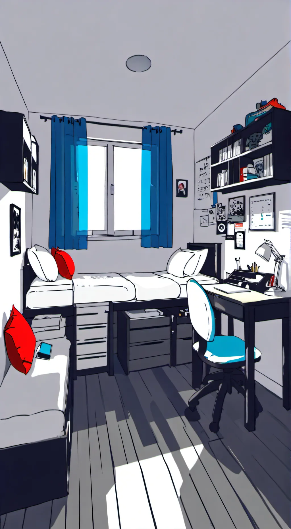 ai character: MHA Roommate background